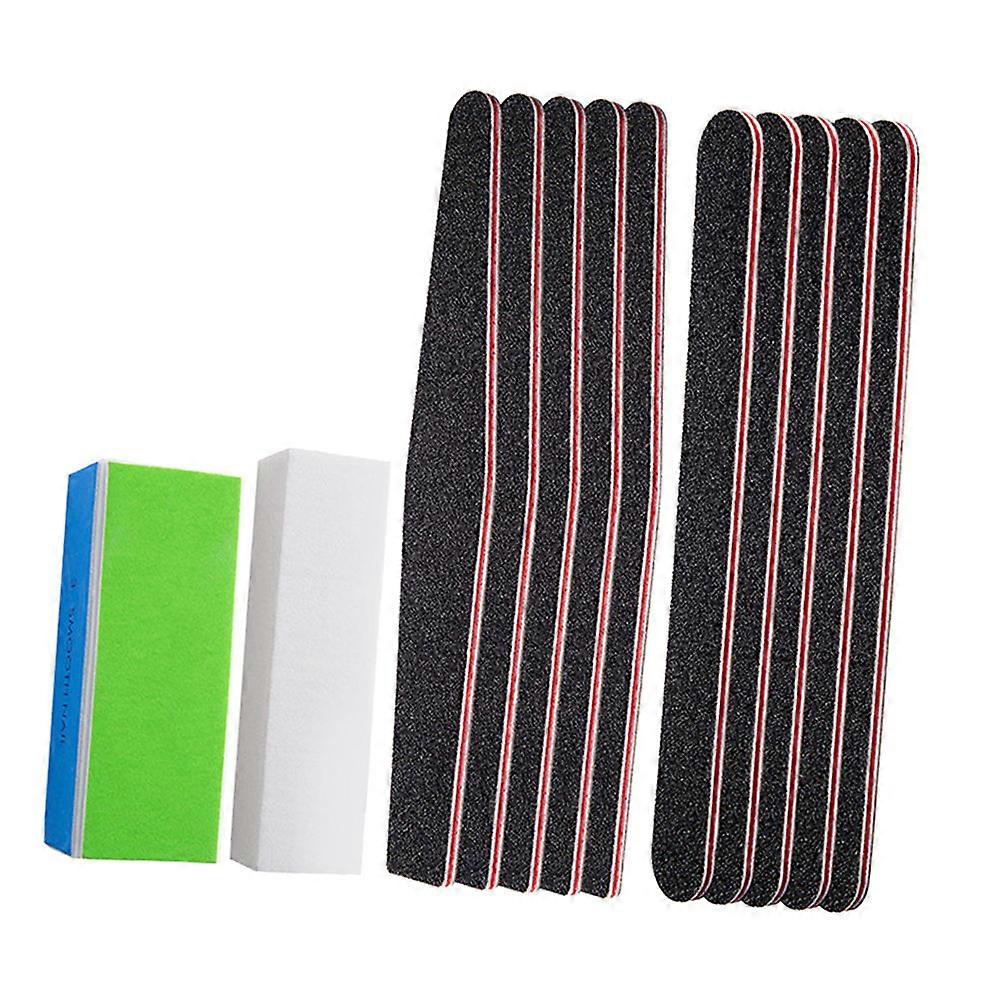 Sanding Block for Nails Manicure Nail File Kit Home Salon White Durable Used for 1 Set of 24Pcs