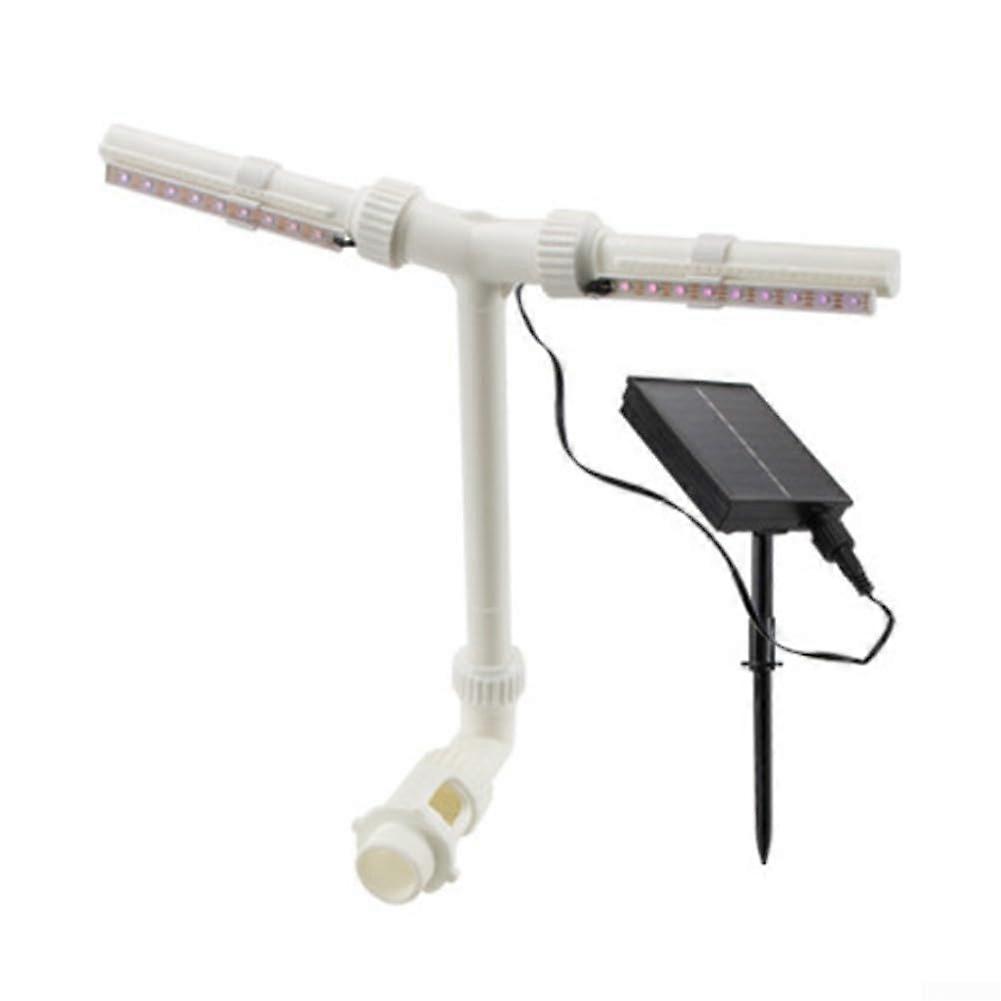 Energy Efficient Solar Powered Fountain for Pools with Remote Control, LED Lights, and Adjustable Spray Height