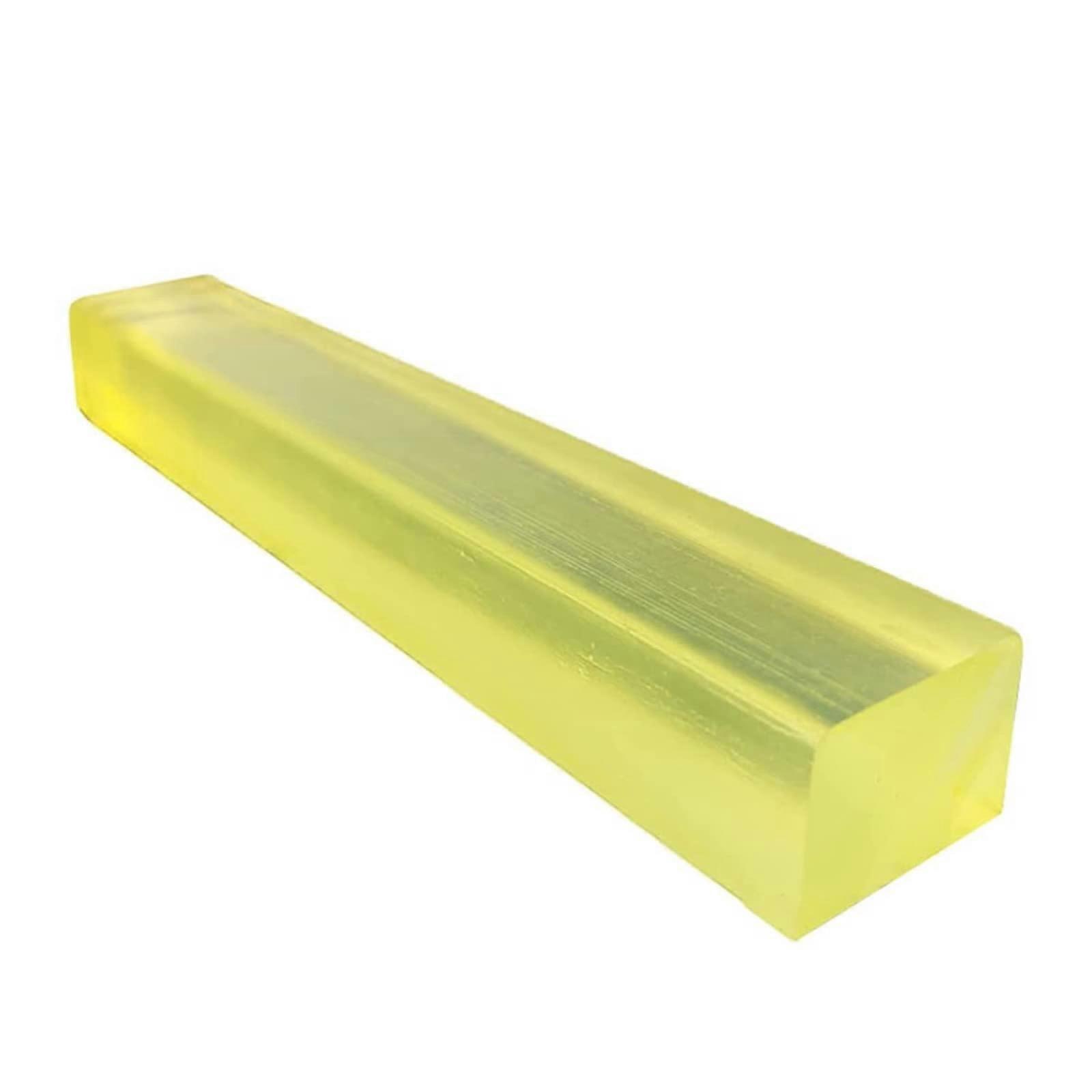 Polyurethane Rod 500mm Length, Shock-Absorbing PU Rod 20mm Width, 20mm Height, 4-Pack, Durable Material for Bottom Plate
