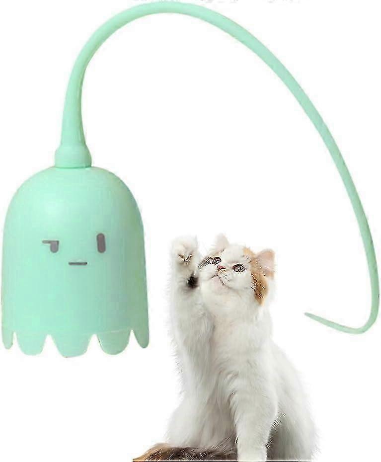 Cat Toy, Pet Automatic Cat Teaser Stick, Electric Rotating Magic Tail Cat Toy Tool