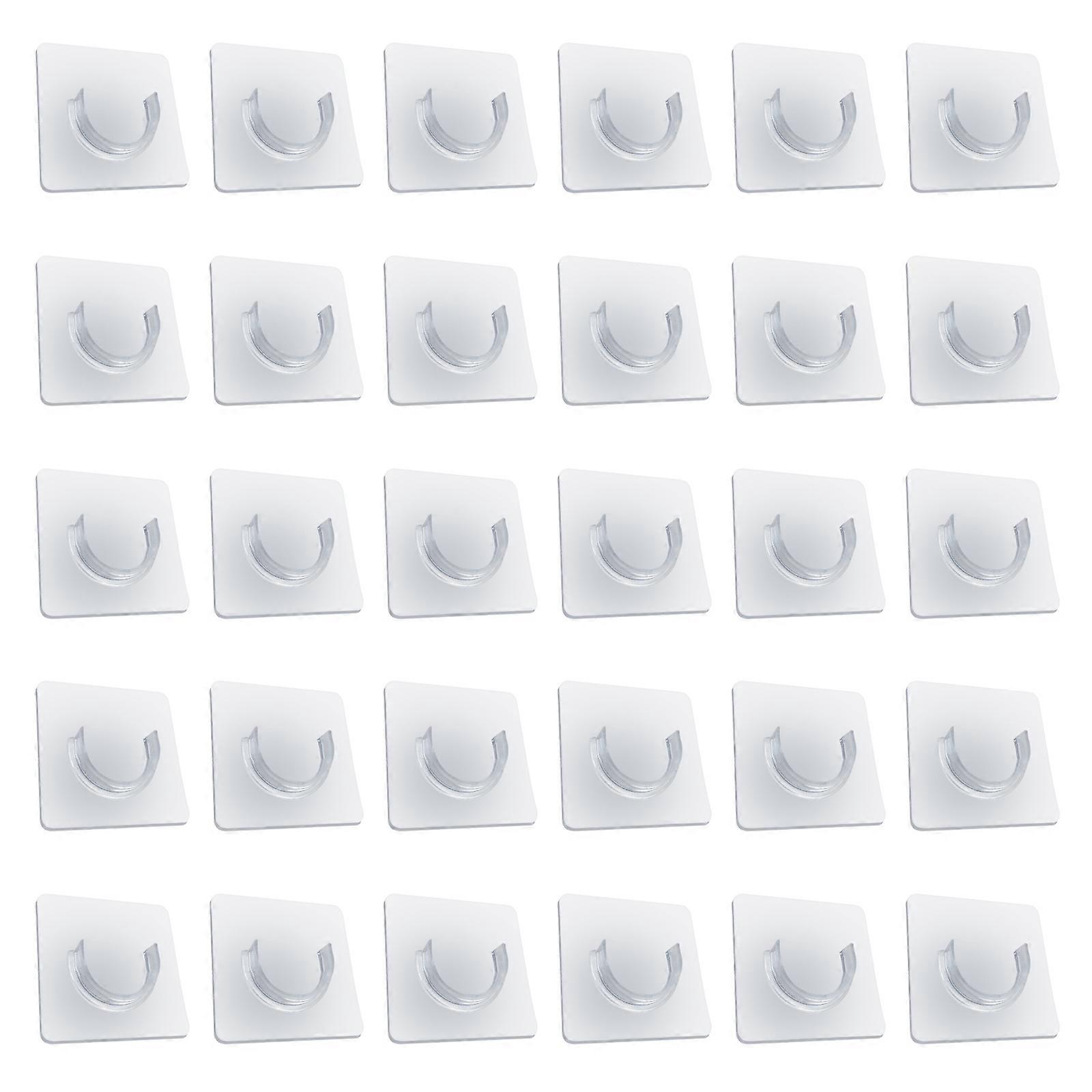 Adjustable Tension Rod Holders With Strong Adhesive Backing For Damage Release Wall Mounting Shower Curtain Hook  S