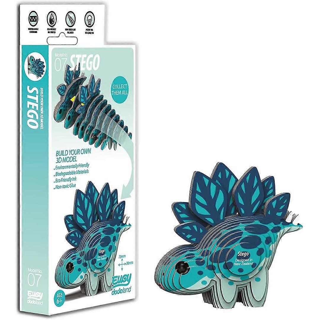 EUGY Stego Dinosaurus 3D Craft Kit