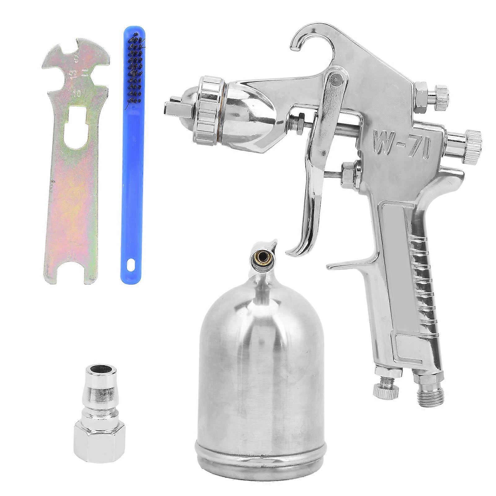 Spray Gun Set Upper Pot Gravity Feed Paint 1.8mm Fluid Tip Pneumatic Tools Hardware W‑71