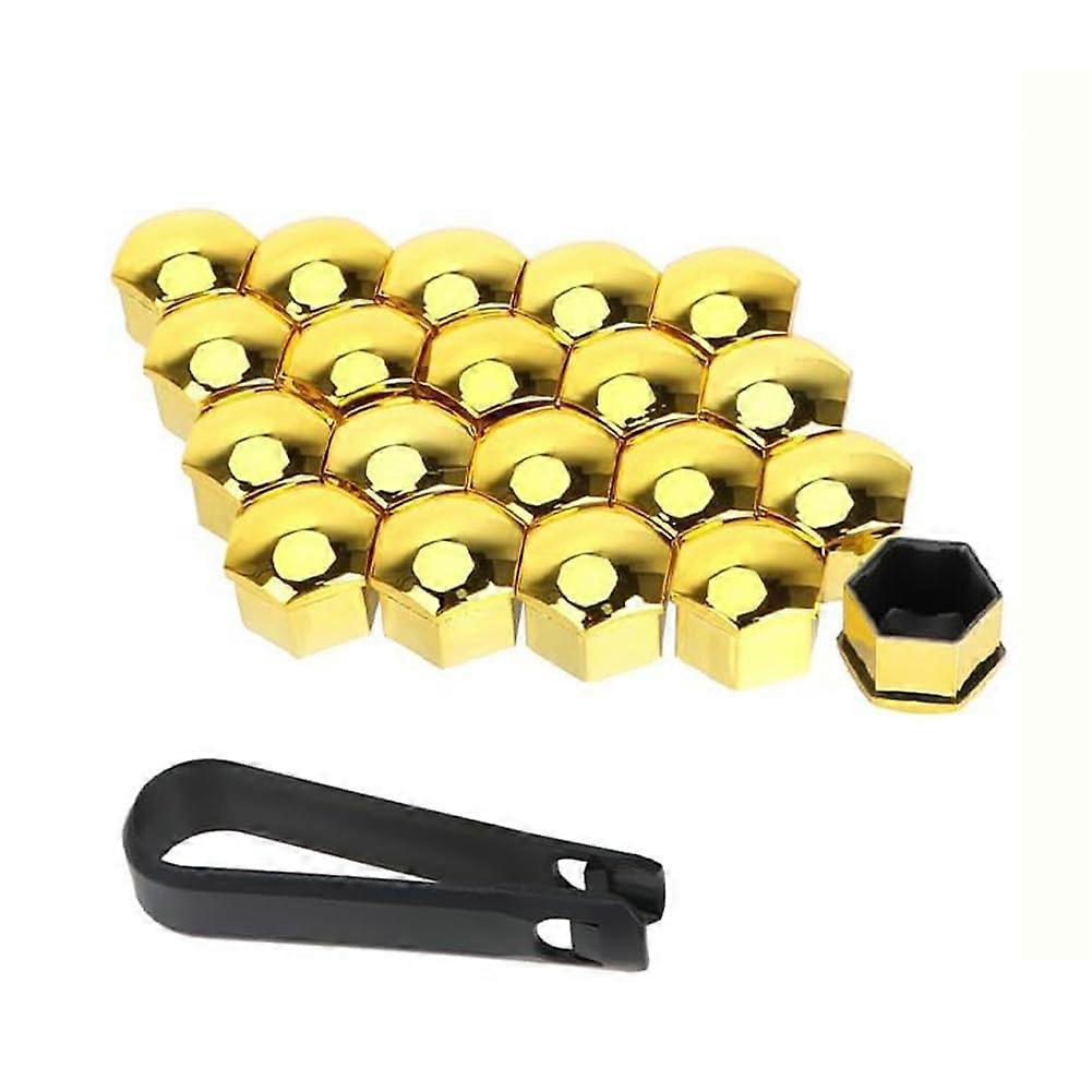 Wheel Nut Covers Hexagonal Design 21mm Size Nissan Qashqai J10 J11 Compatible Set Of 20 Dust Proof Hub Cap Protectors