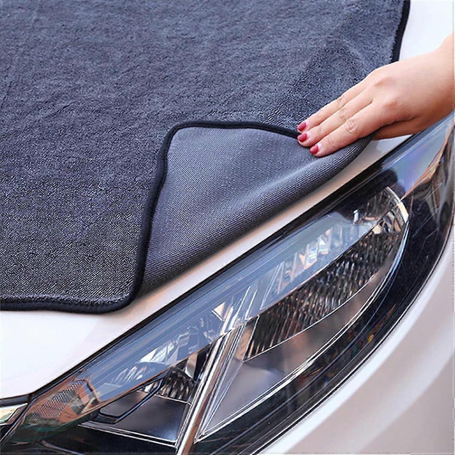 Twist Pile Microfiber Cloth - Super Absorbent Car Cleaning Towels, Dual-Sided Auto Detailing, 2 Pack 15.7x23.6 Inches