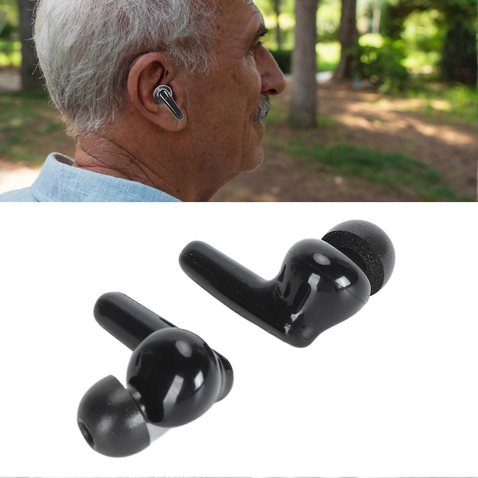 Bluetooth Earbuds Sound Amplifier 35mAh Rechargeable Black