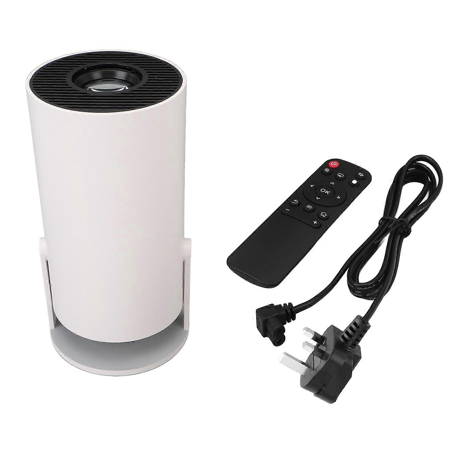 Mini Smart Projector Android 11.0 4K HD Wireless Bluetooth 5.2 270° Rotation UK Plug