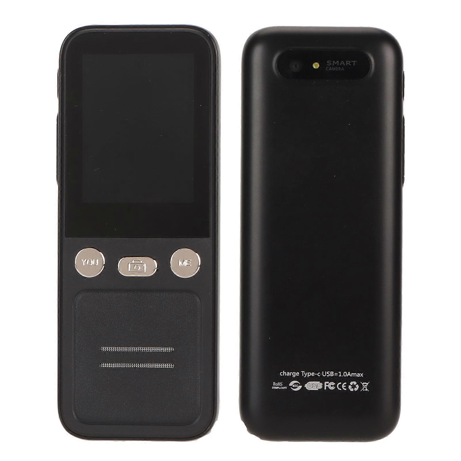 Smart Voice Translator 2.4" Touch Screen 112 Languages Black