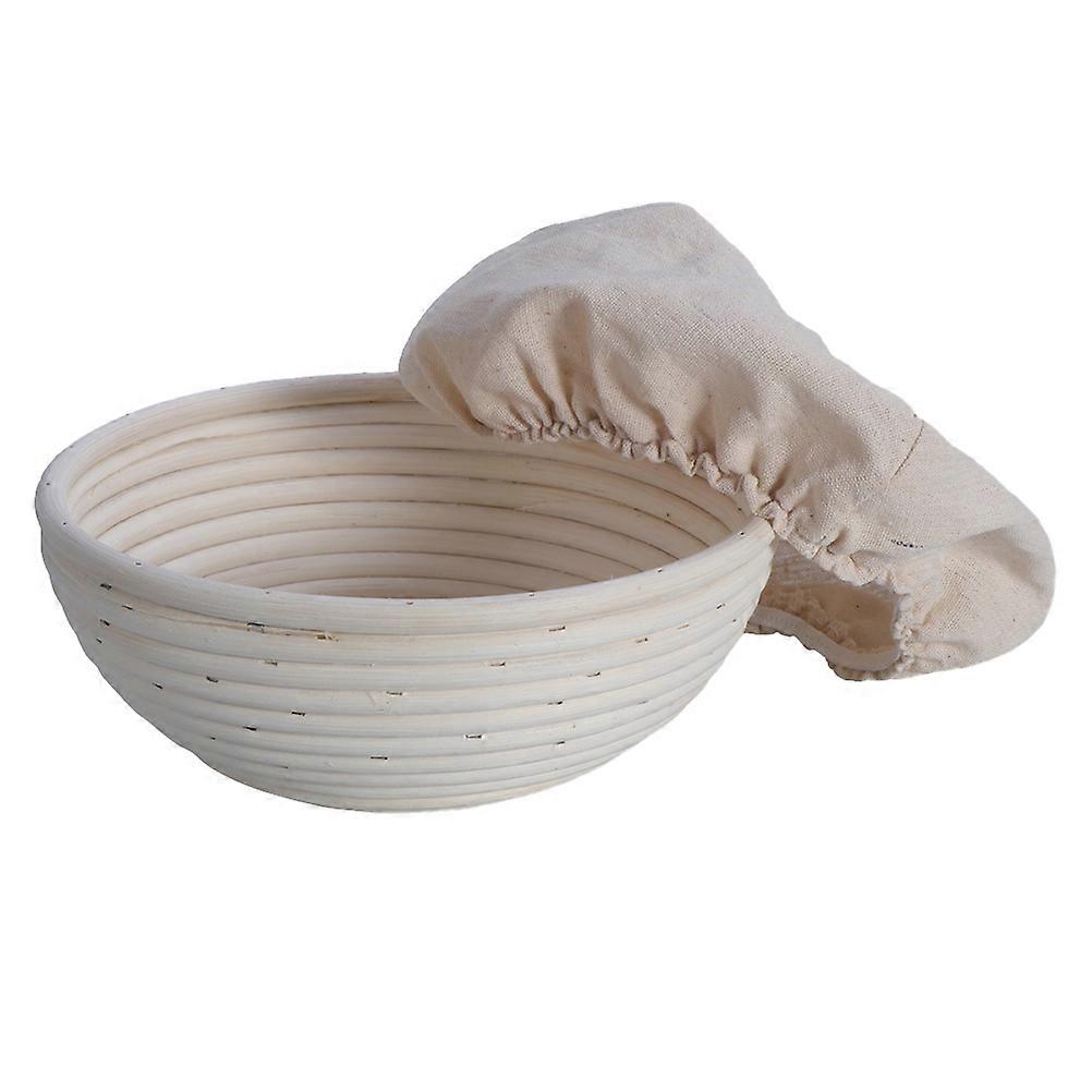 Artisan Bread Making Loaf Basket 2Pcs Round Shape Rattan Weaving Tool Designed for Perfect Fermentation and 9 Inch Size