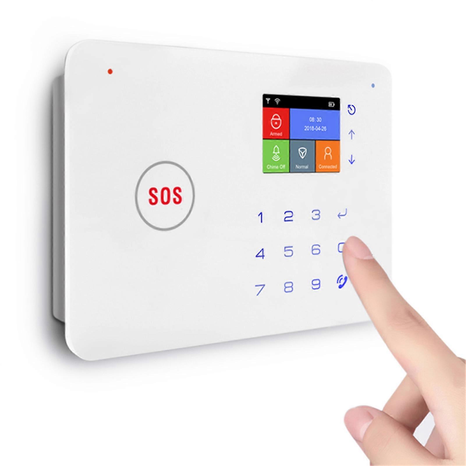 Wireless GSM+WiFi Security Alarm System Kit with 2.4" TFT Display