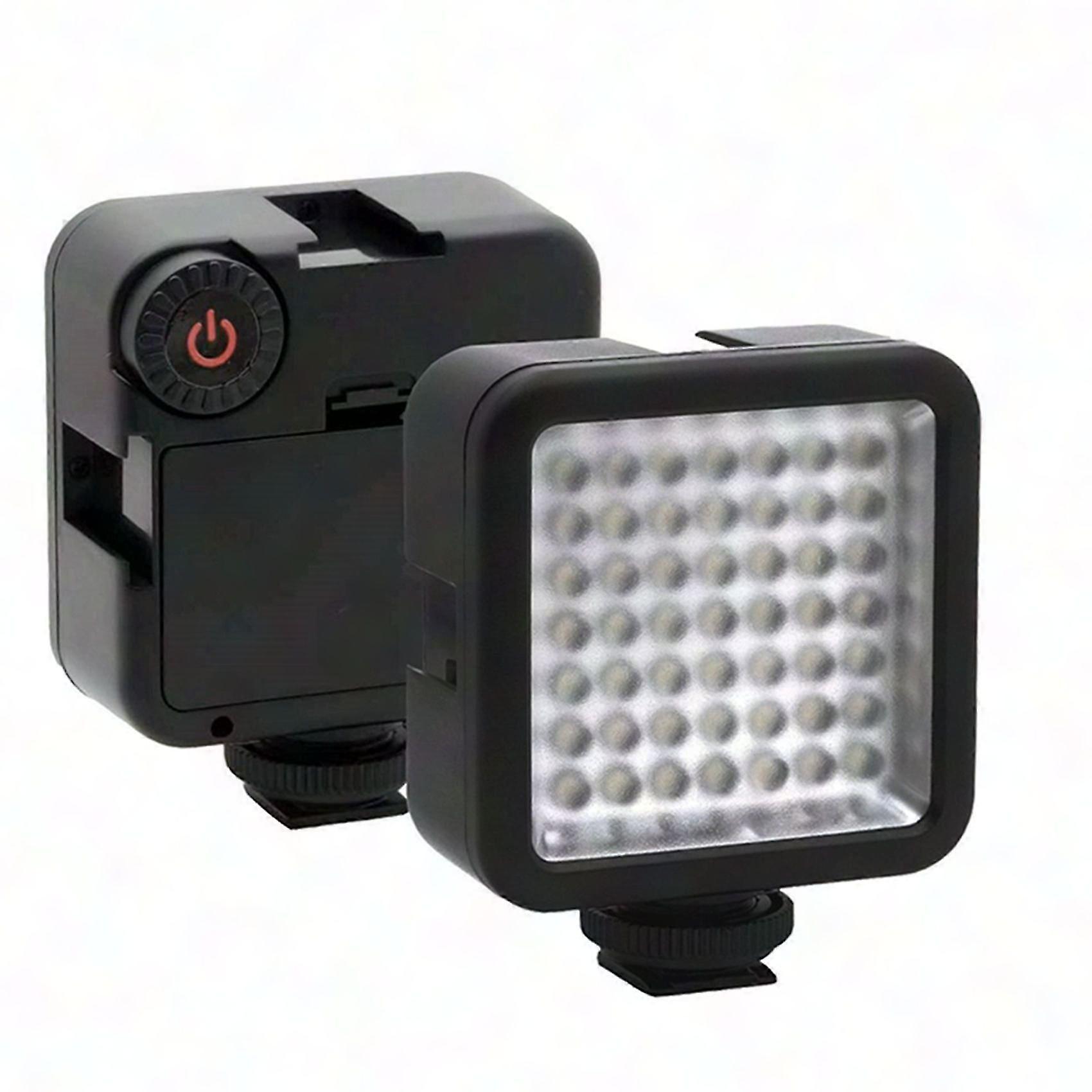 Bright 49 LED Dimmable Video Light Panel for DSLR Cameras - Portable Camera Lighting