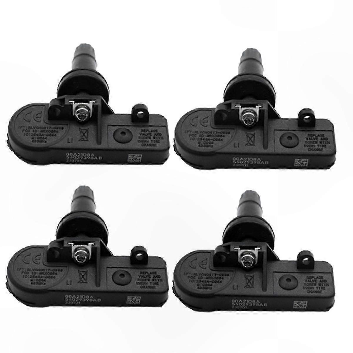 4PCS TPMS Tire Pressure Monitoring Sensors Compatible with Multiple Vehicle Models