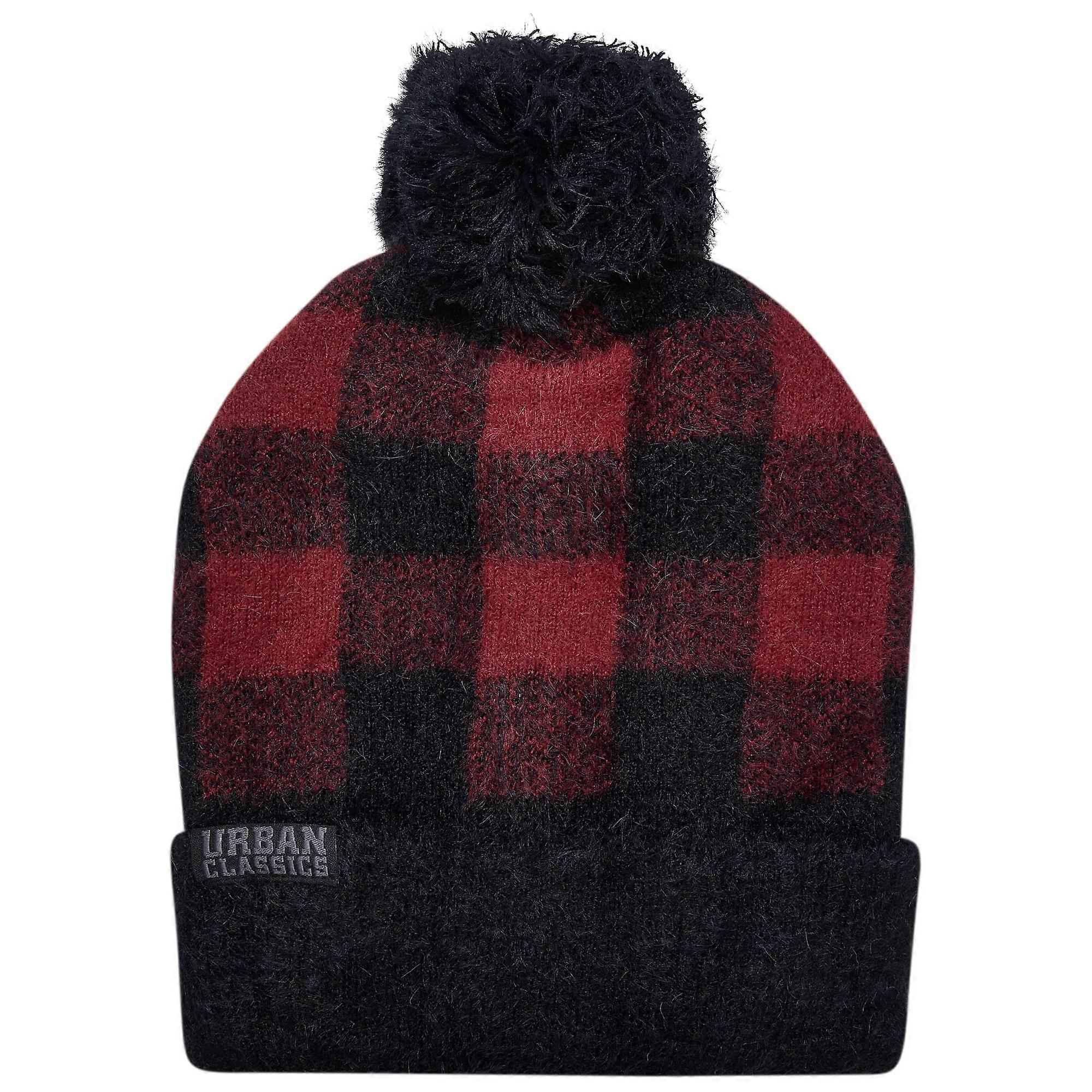Urban Classics Checked Pom Pom Beanie