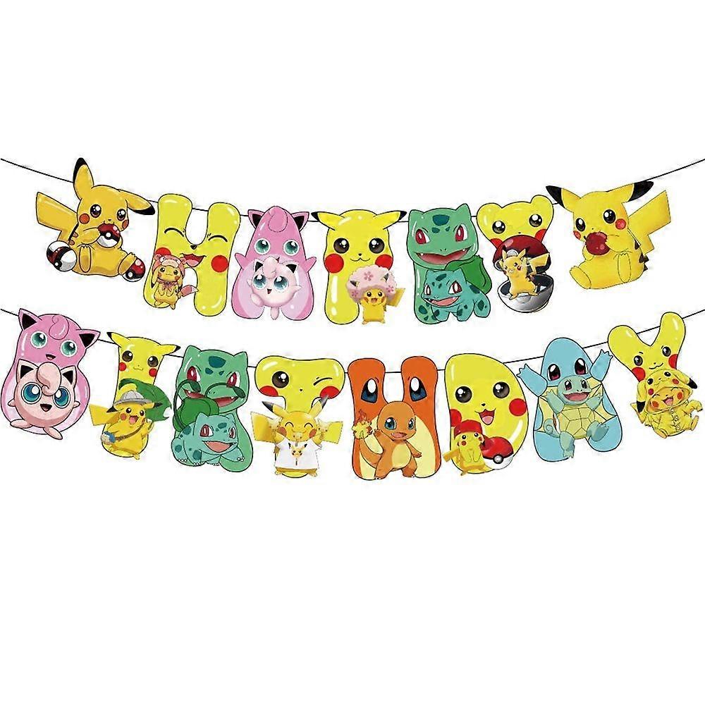 Pikachu Banner For Shower Decorations Birthday Banner Party Decoration Party Supplies