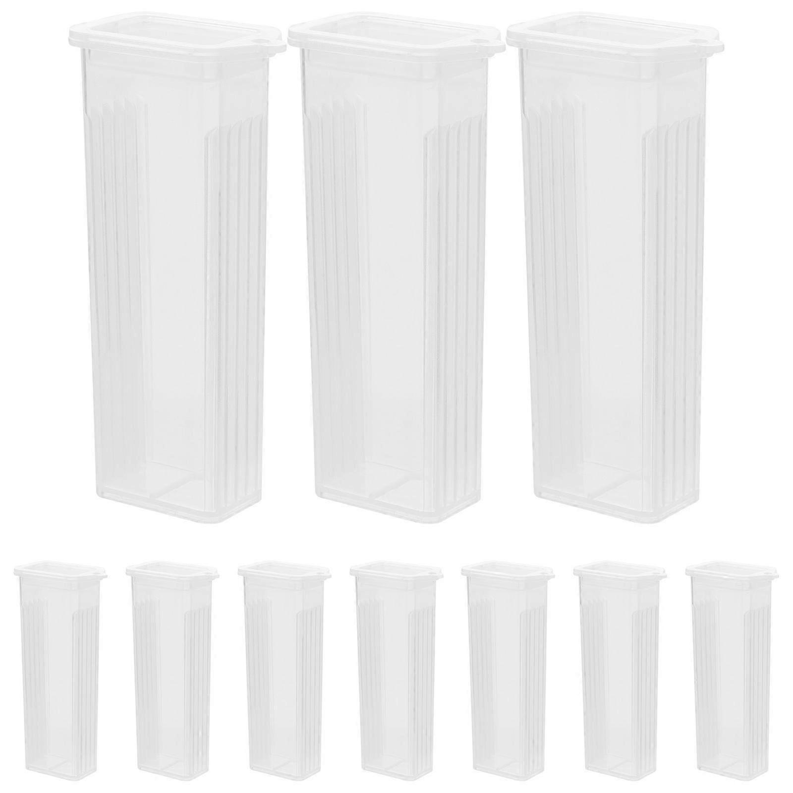 10Pcs Slide Holder Easy Removal Medical Supplies Rectangular Transparent Easy To Clean