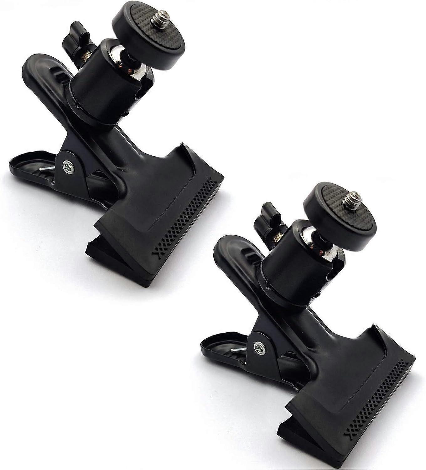 BR-Vie Reflector Holder Clamp, Spring Clamp, 1/4" Screw Ball Head Camera Flash