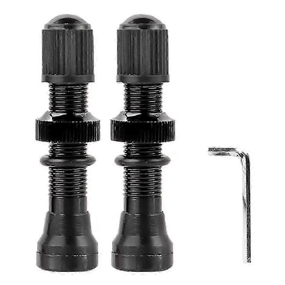 2pcs MTB Tubeless Valves Schrader Type 40mm for Bicycle Wheels