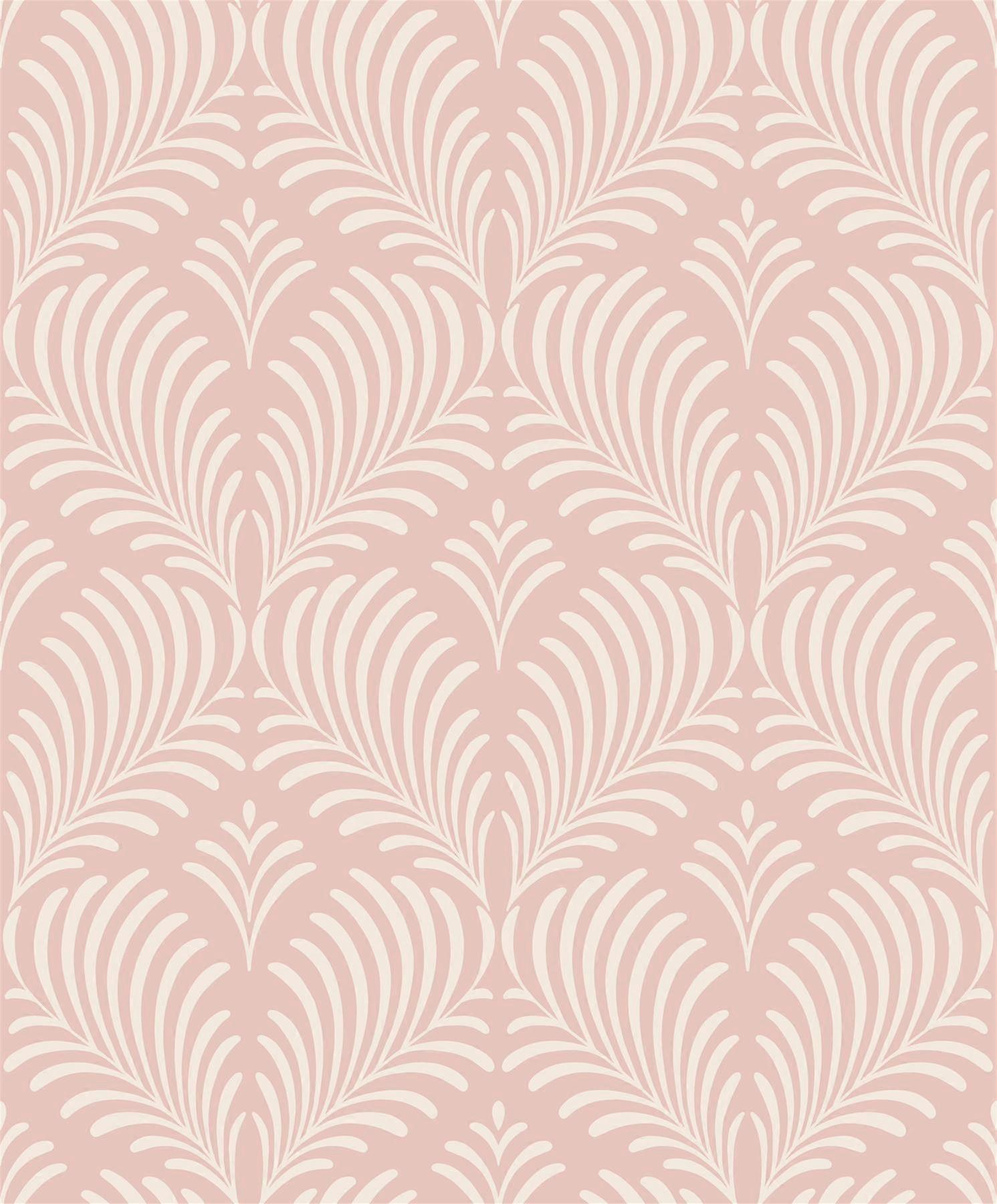 Grey Pink Glitter Feather Embossed Wallpaper Paste The Wall Vinyl