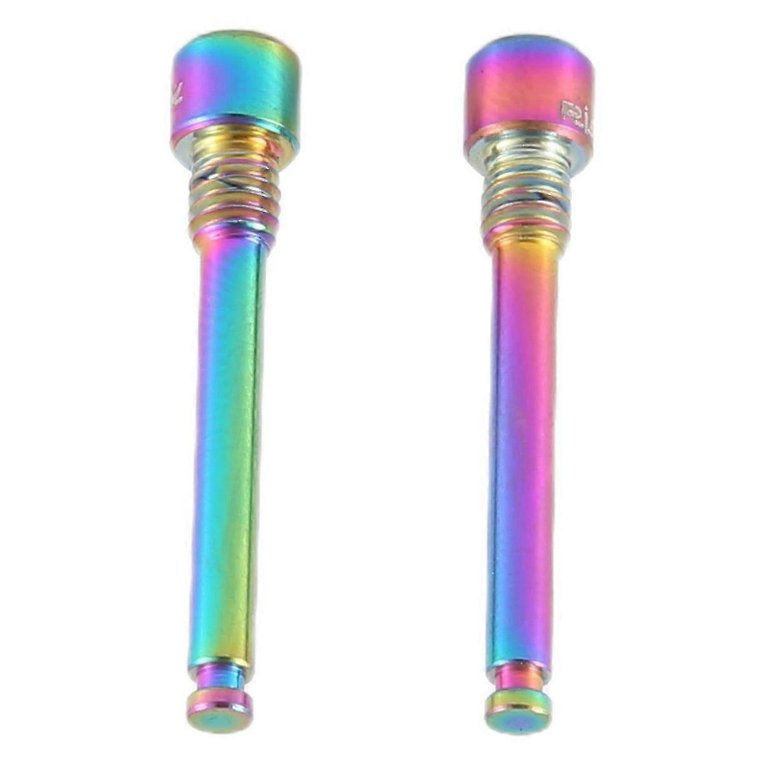 RISK 2Pcs Titanium Brake Pads Thread Pins for XT,Rainbow