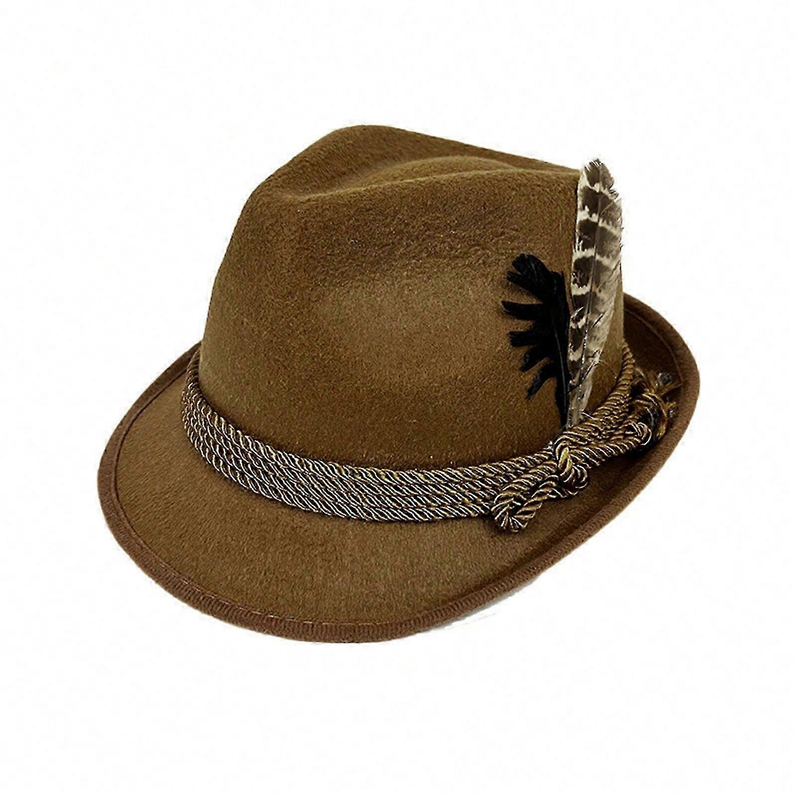 Oktoberfest Hat Widget Beer Trilby Lovely Homburg Hats Headwear Party Photo Props Gifts Oktoberfest