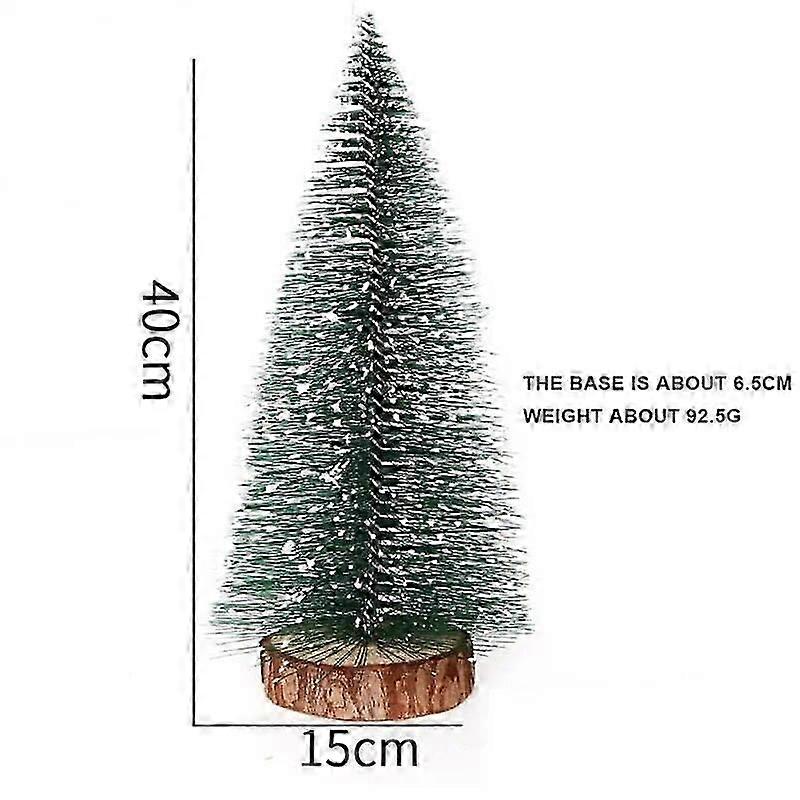 Pieces Small Decorative Christmas Tree Fake Pine DIY Mini Artificial Christmas Tree Santa Snow Home Decorations navidad