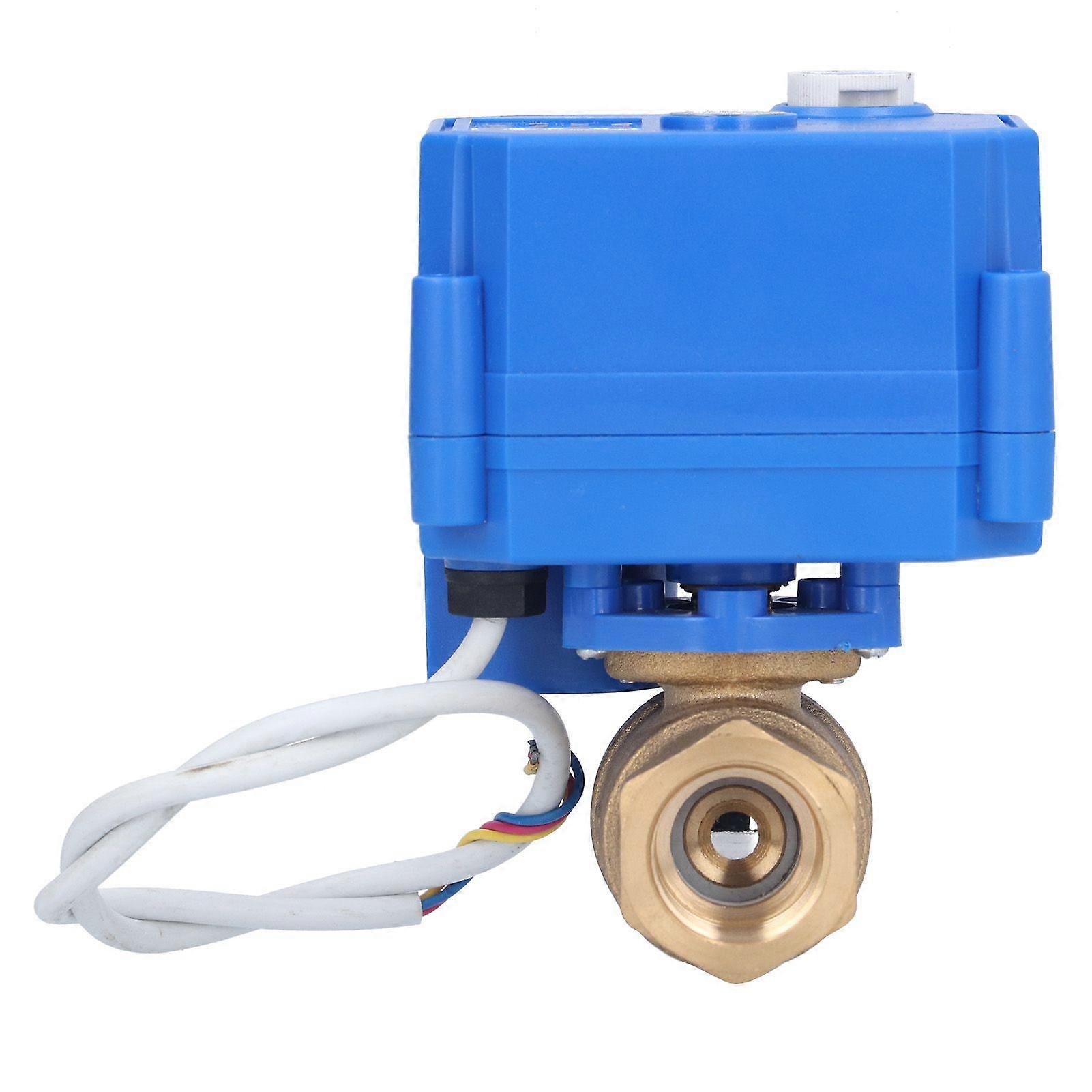 Electric Ball Valve BSP Brass Motorized Mini DN15 1/2in DC12V 3 Wire Setup Accessory