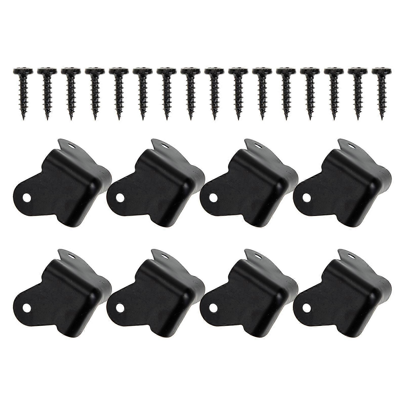 Black Speaker Corner Protector Iron for Anti-Collision Protection 2Sets