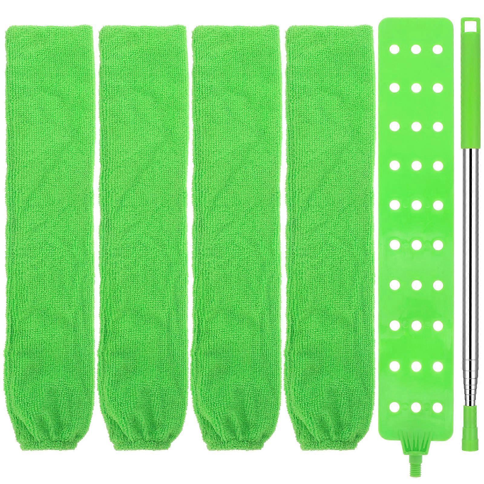 Gap Dust Cleaner Retractable Flat Duster for Cleaning Use 1Set with 3 Replacement Cloth