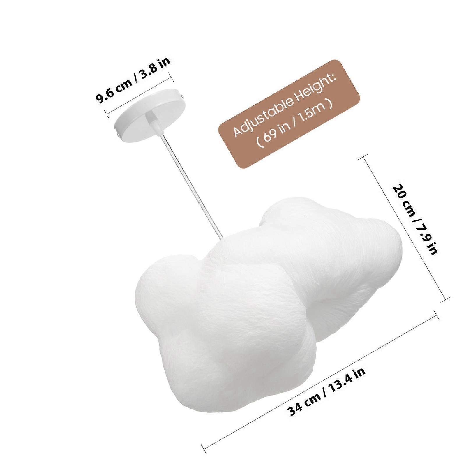 Ukcloud Pendant Lamp Creative Cloud Shape LED Pendant Lamp for Lighting Use
