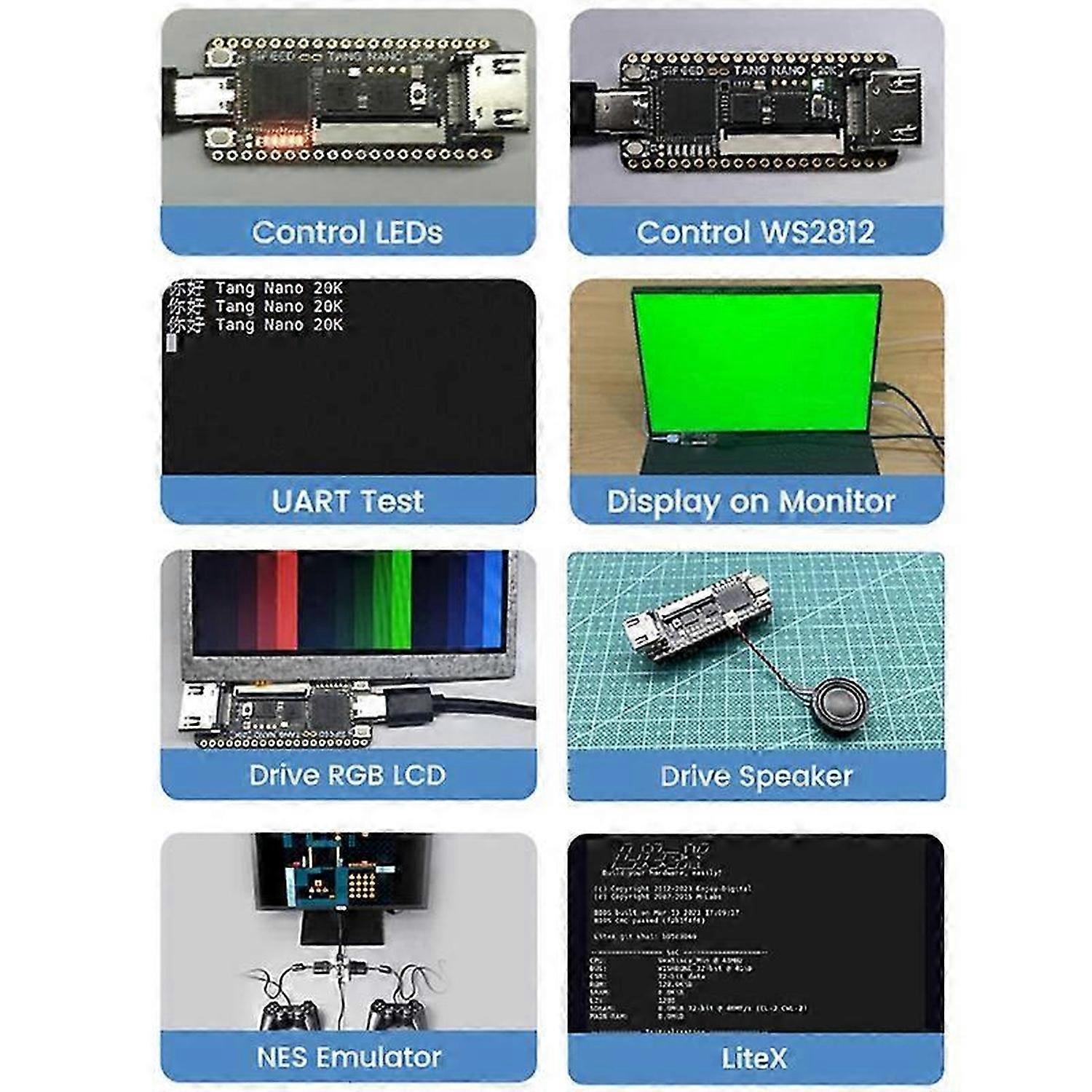 Für Sipeed Tang Nano 20K FPGA Board RISCV Linux (mit Pin Header)
