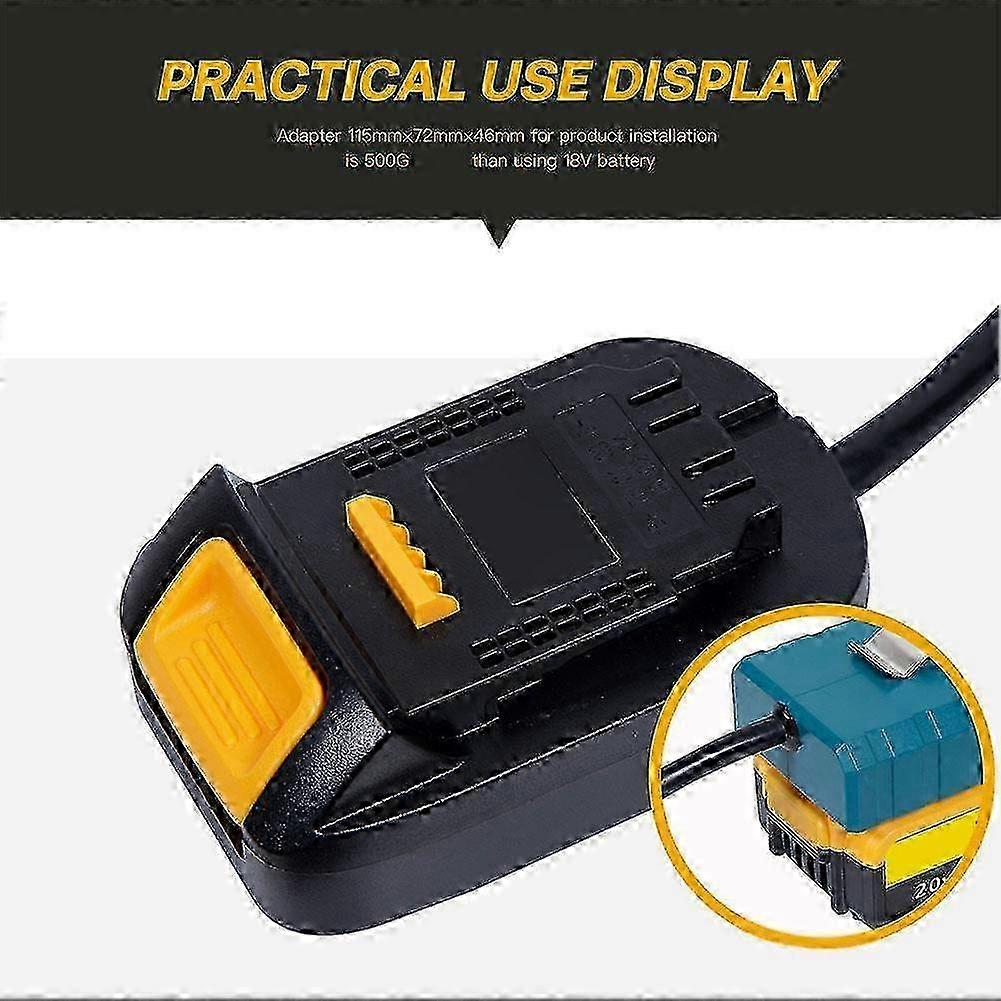 Battery Extension Cord For Makita/Bosch /Milwaukee/DeWalt 18v Lithium Battery