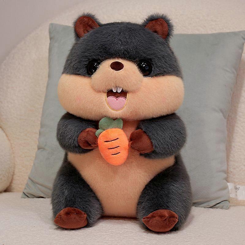 Adorable Groundhog Plush Toy With Carrot Stuffed Animal Doll Soft Plushie Kids Gift 28cm/40c