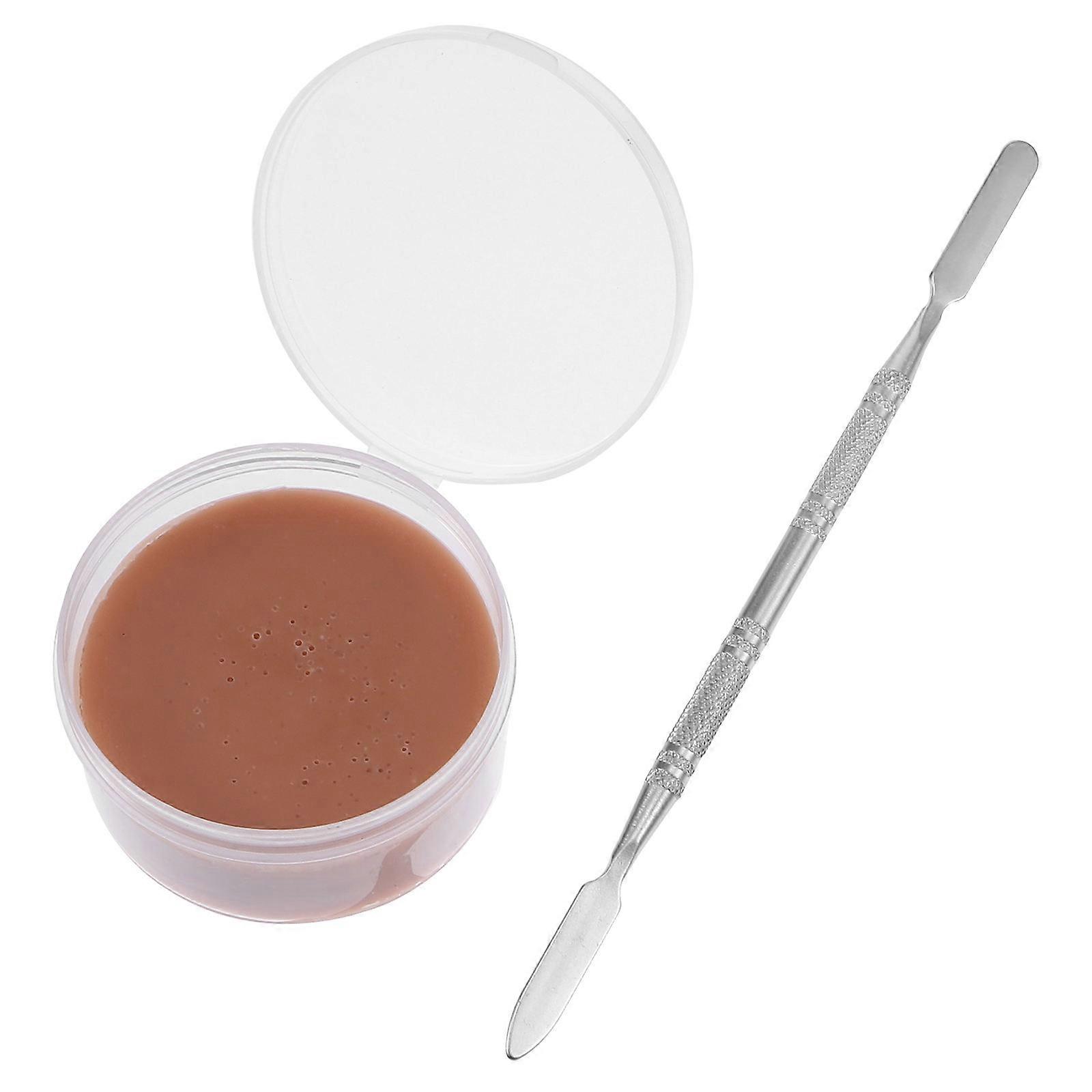 2Pcs Fake Nose Skin Wax For Costume Parties And Daily Pranks 6.5X6.5X3.3Cm Transparent Wound Creation Special Effects Wax
