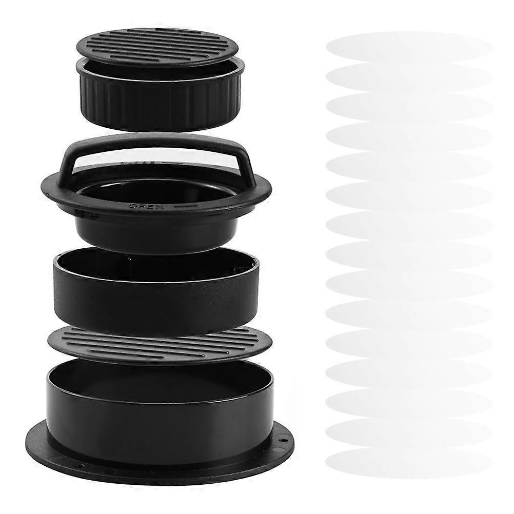 Meat Presser Designed For Burger Making With Non-Stick Surface Suitable For Kitchen Utensil Use Including 50 Oil Papers 1 Set