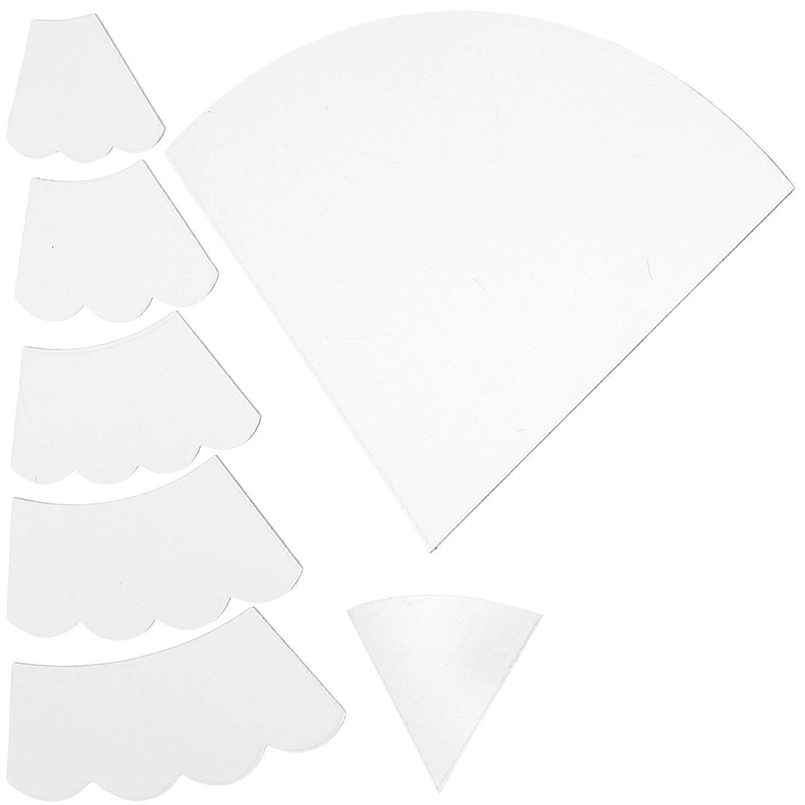 Christmas Tree Sewing Template for Quilt Cutting 2Sets White Pet Material