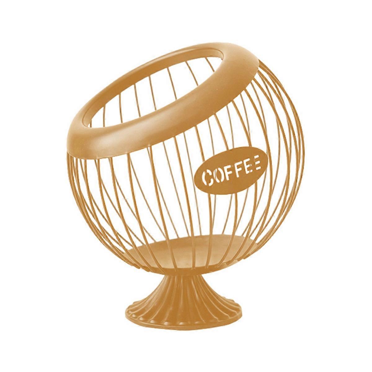 Espresso Capsule Holder Container Counter Coffee Pod Holder Gold