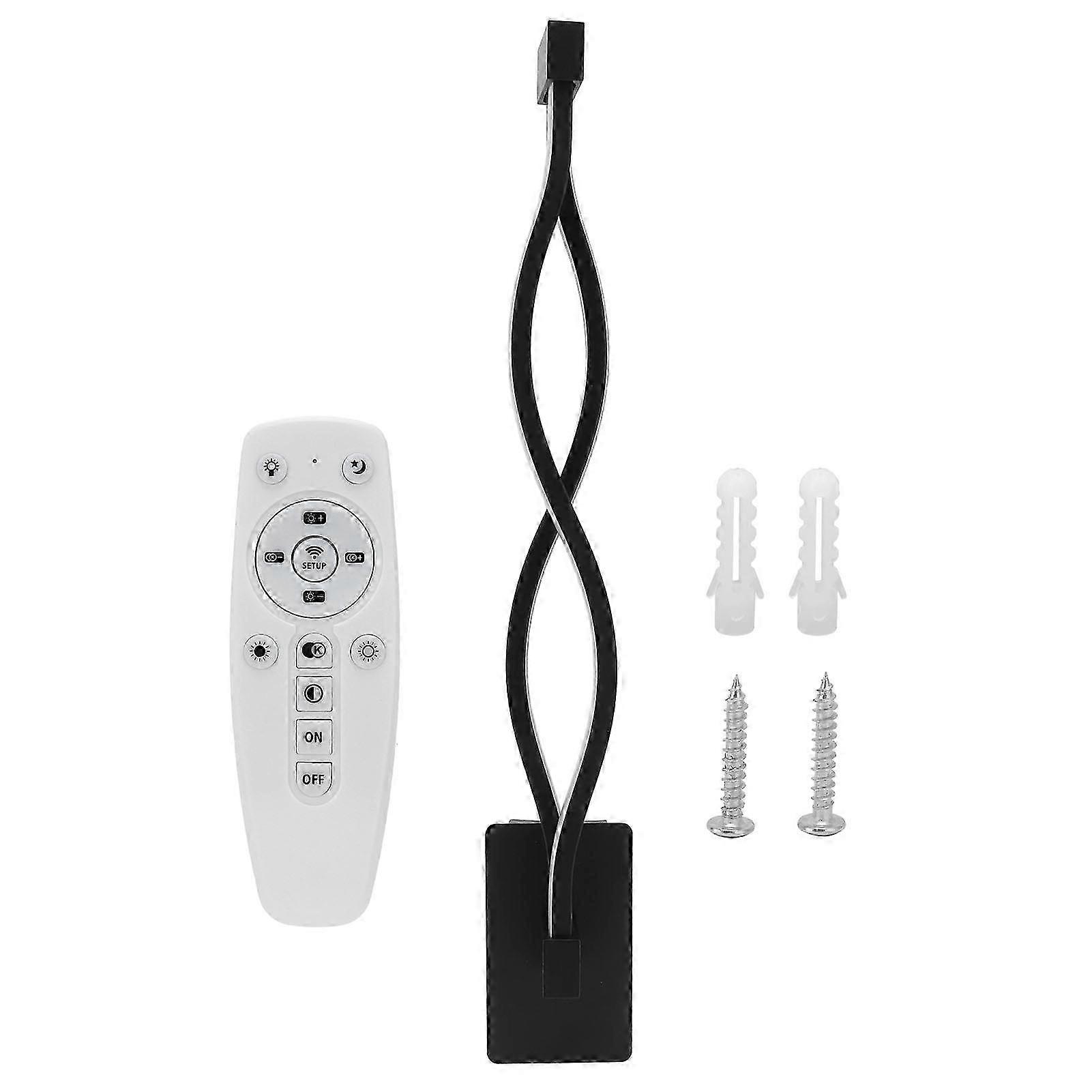LED Wave Shape Wall Lamp Threecolor Temperature Remote Control Light Bedside Home Decoration AC 170245V 2025
