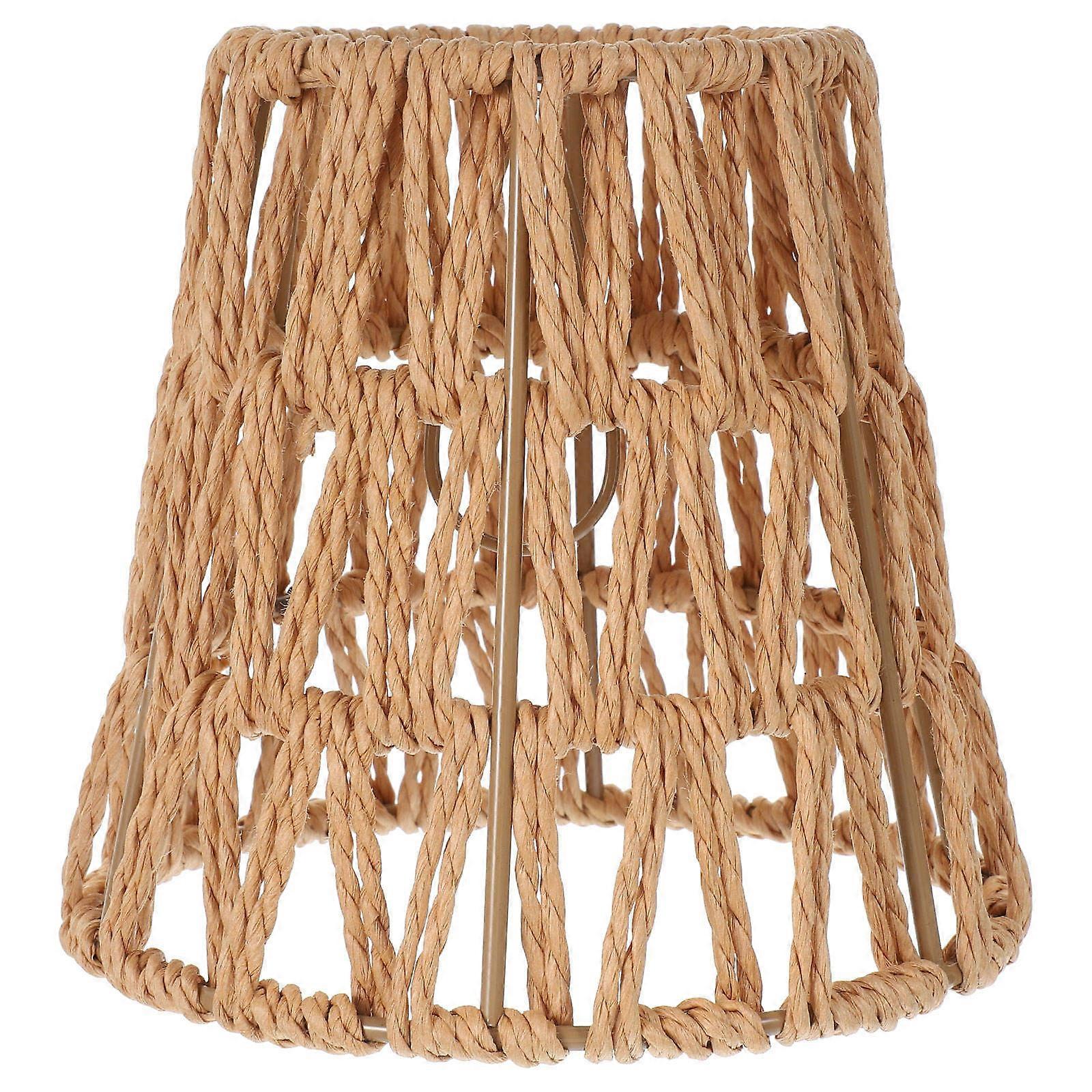 Pendant Lamp Paper Rope Lampshade for Ceiling Lamp 4Pcs Khaki Cover