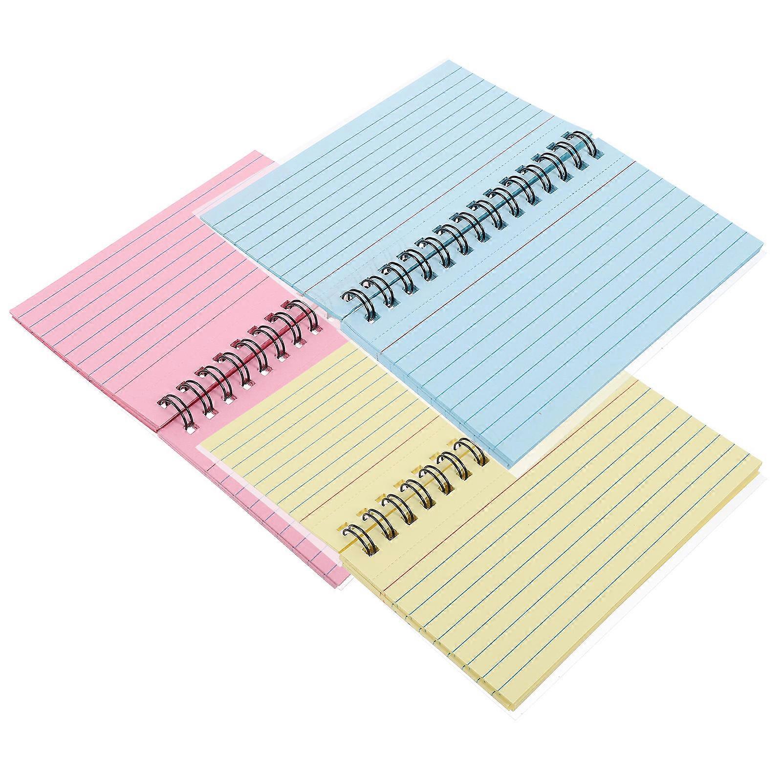 Study Cards Spiral Notebook for Writing 9Pcs Assorted Color Notepads