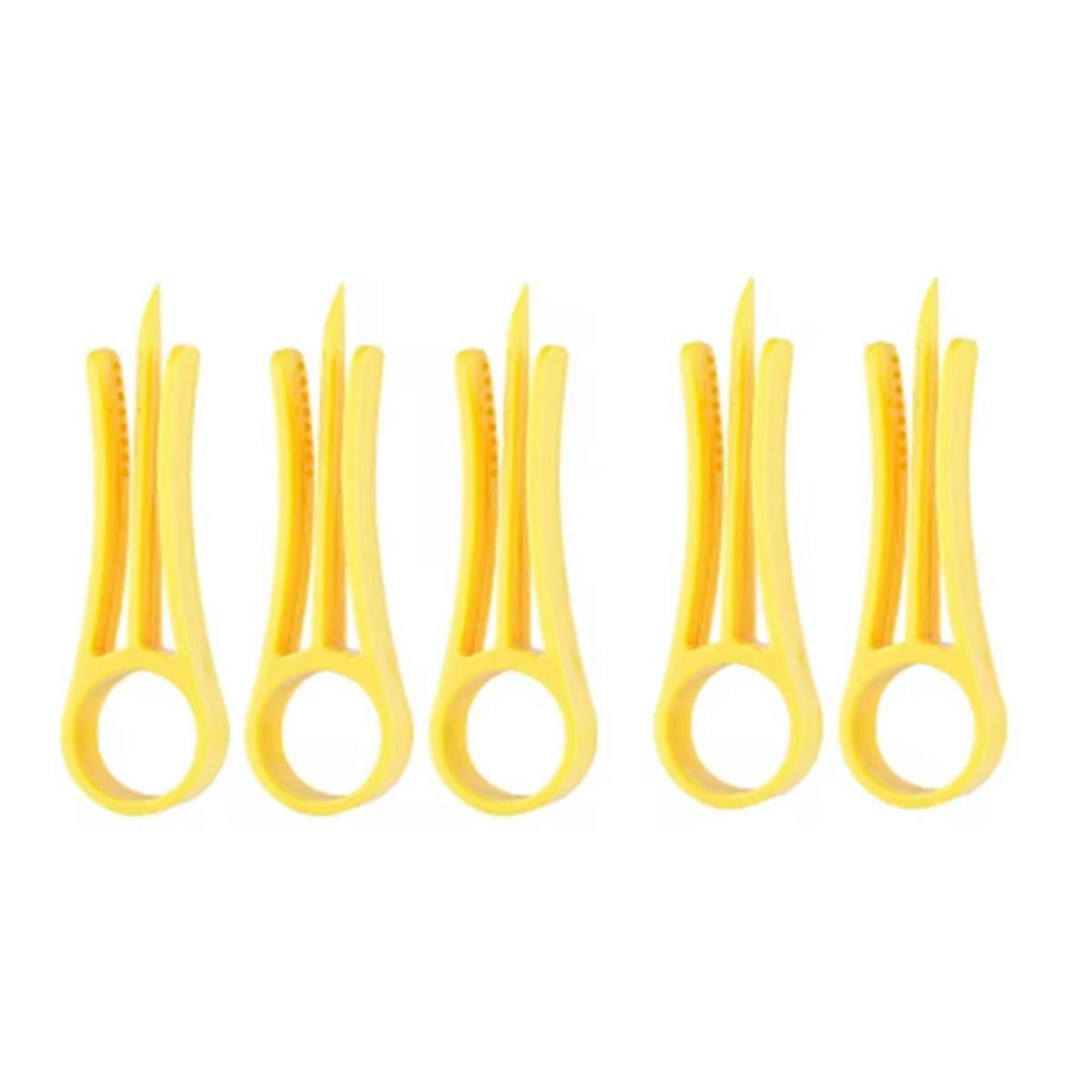 5pcs Network Cable Untwist Tool, Wire Straightener for CAT5 Yellow