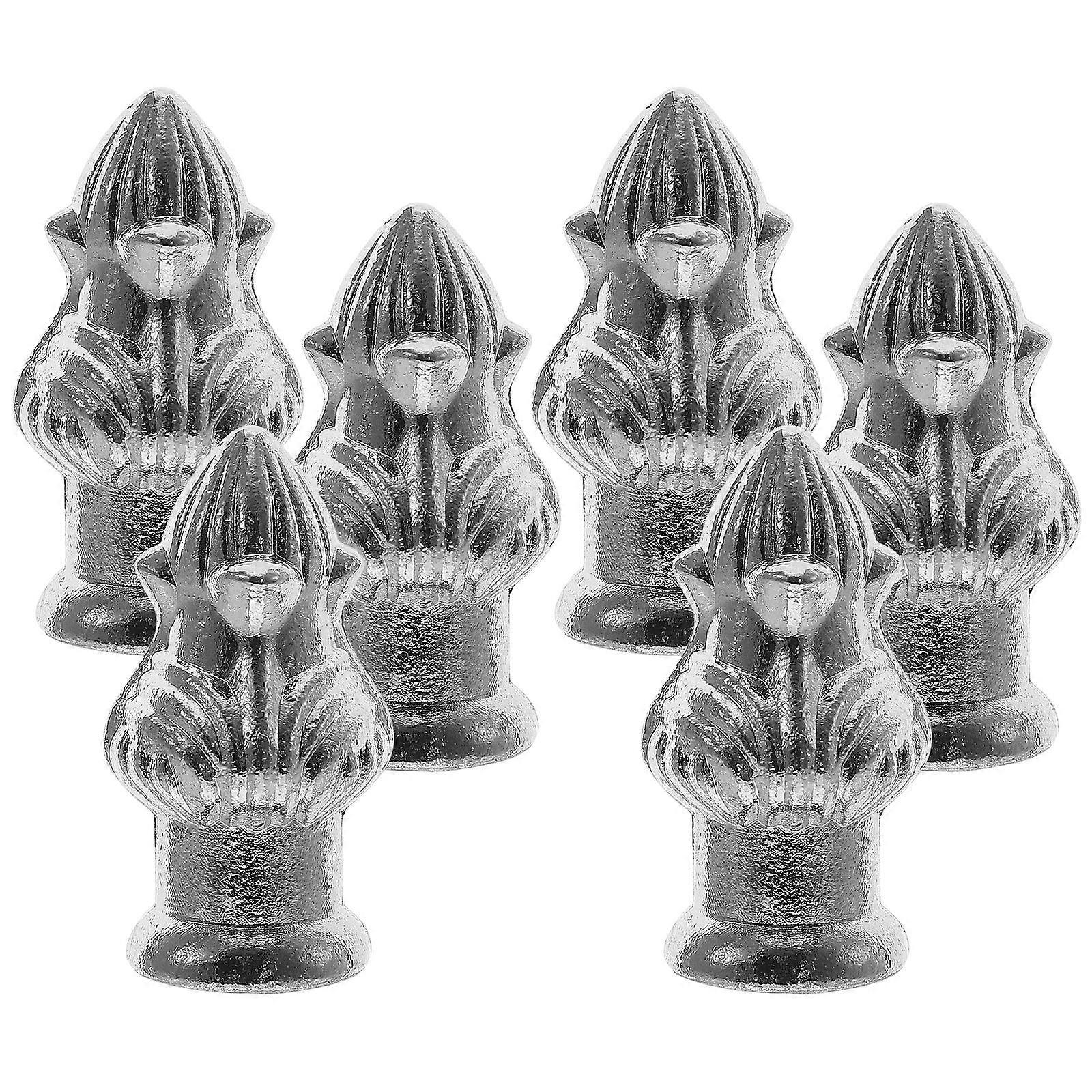 Lamp Finials Silver Lampshade Holder for Desk Lamp Decoration 24Pcs