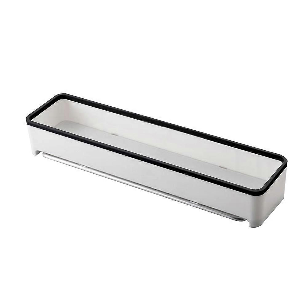 Wall Storage Rack Plastic Multipurpose Shelf for 2Pcs Bathroom Towels