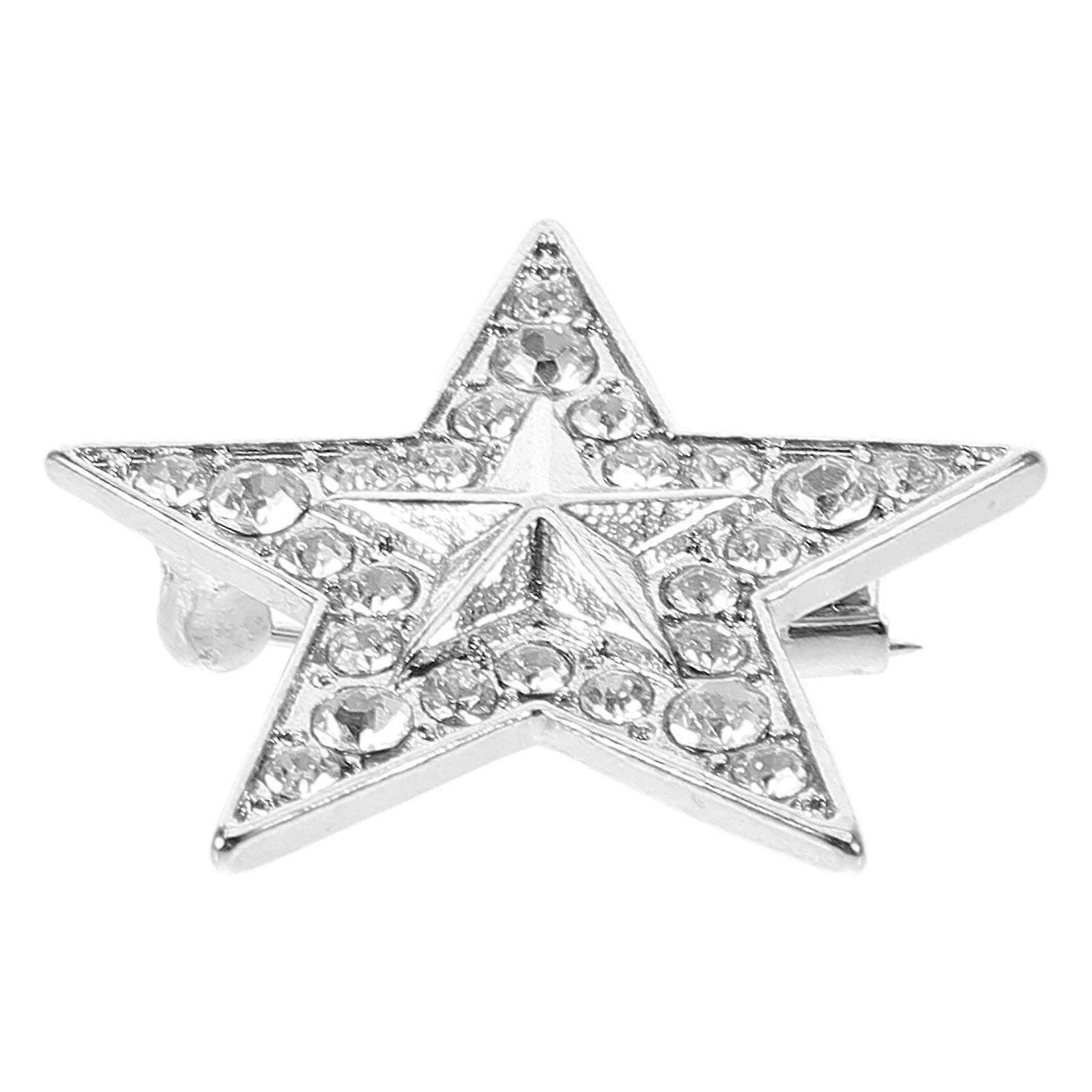 Lapel Pin Brooch Alloy Star Brooch for Clothes 3Pcs Vintage Style Accessory