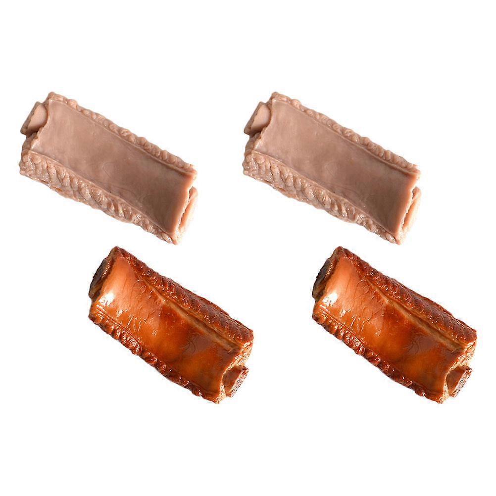 Artificial Rib Models PVC for Decoration 4Pcs Creative Photography Props