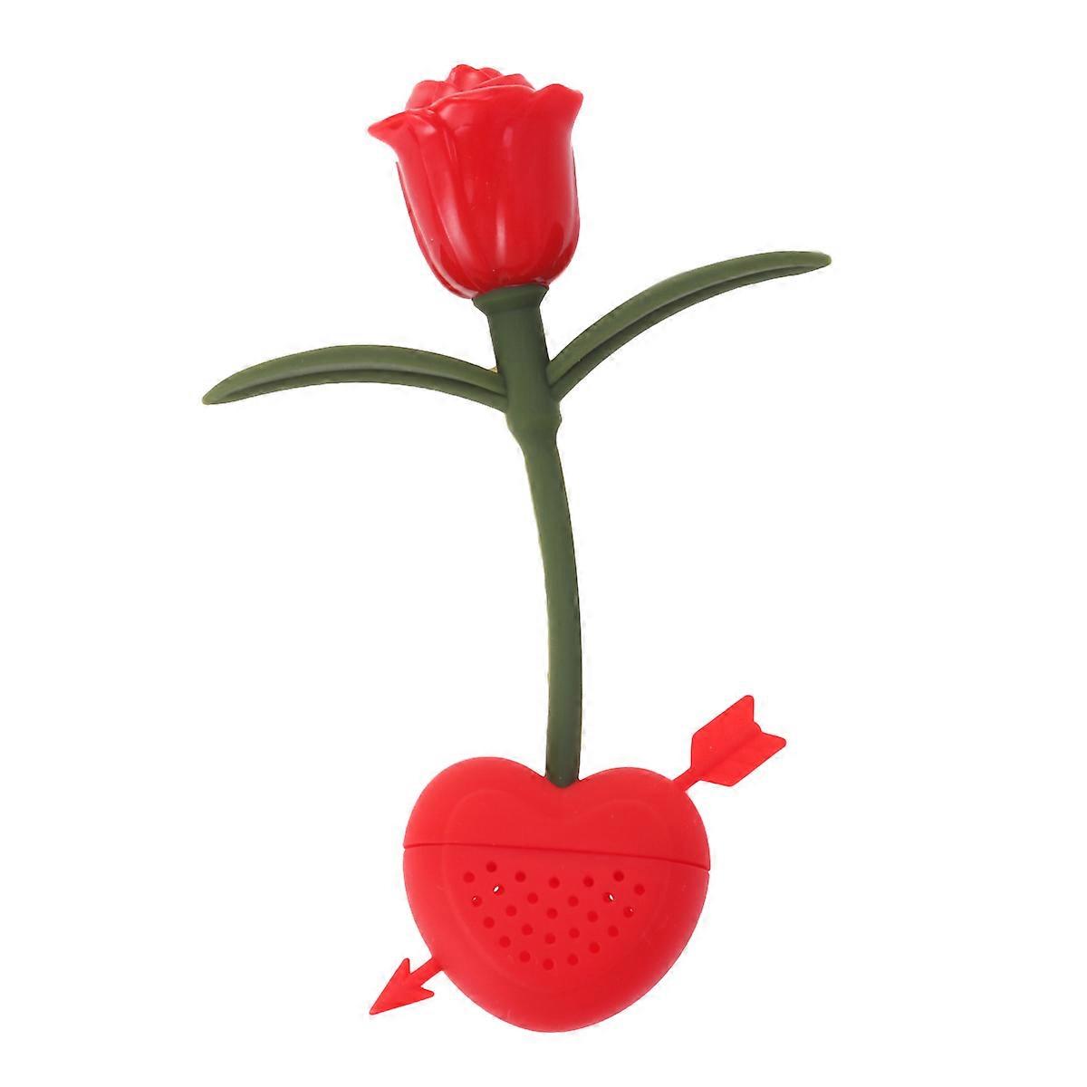 Silicone Tea Filter Rose Flower Tea Strainer for Home Kitchen 3Pcs