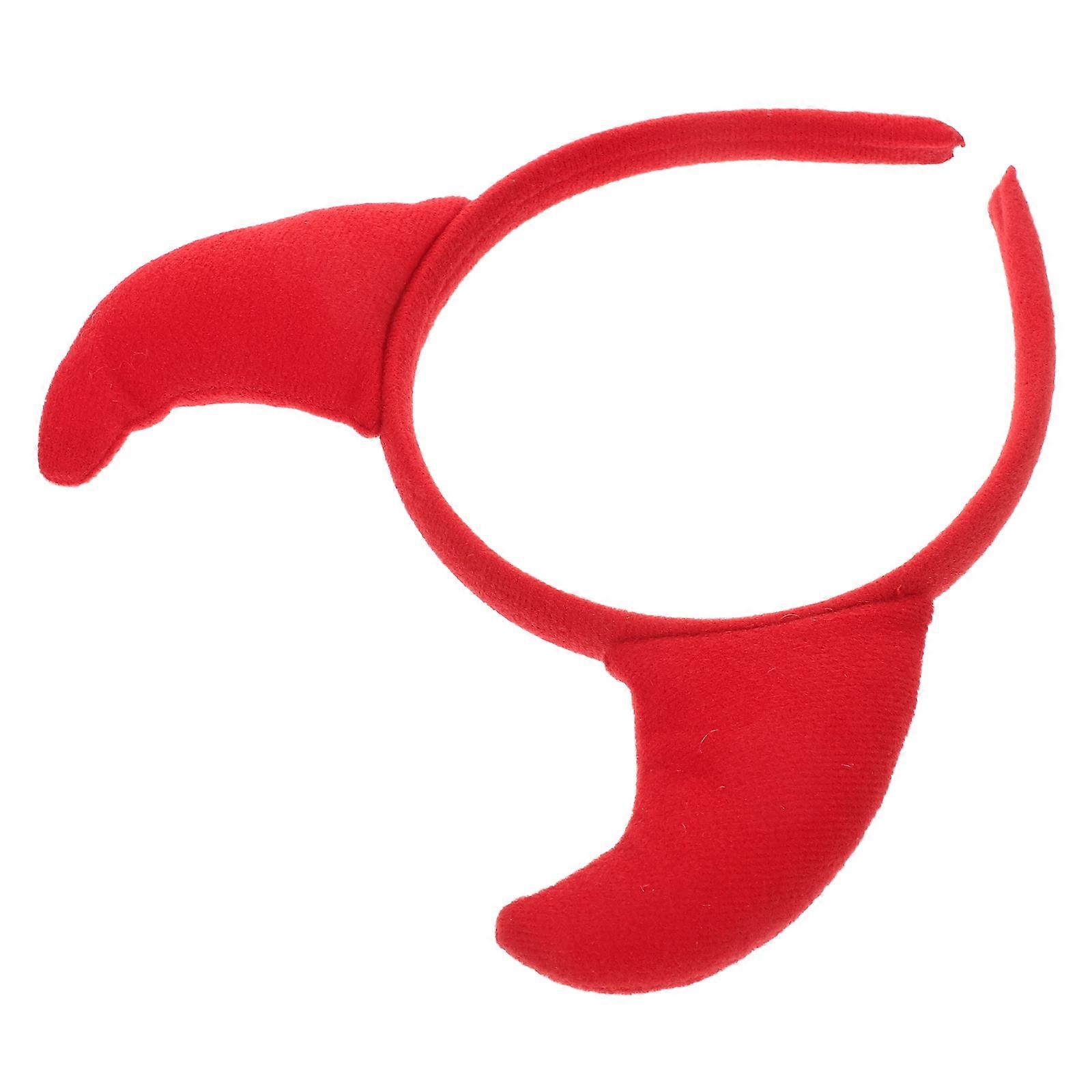 Festival Atmosphere Creation Horns Headband For Children And Friends With Material 3Pcs