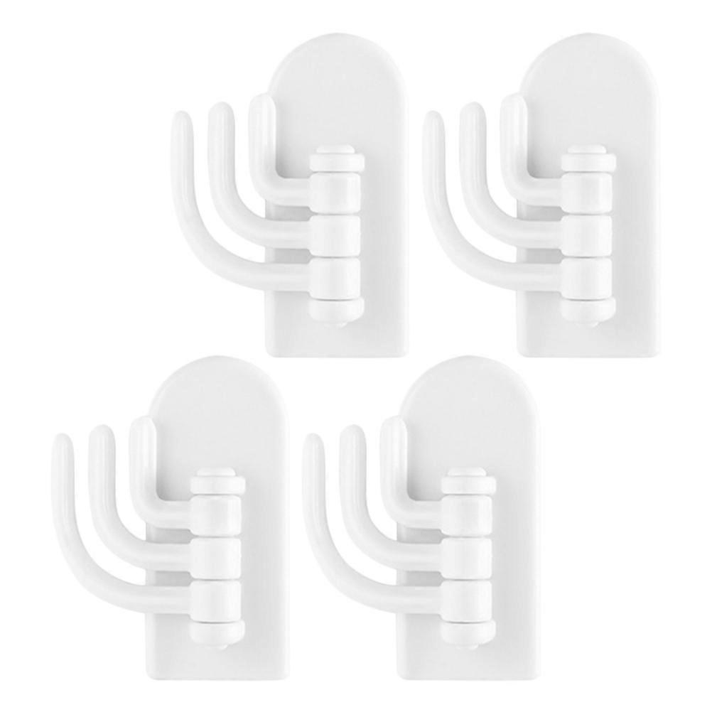 Kitchen Door Hook Plastic Over Door Hooks for Storage 8Pcs White