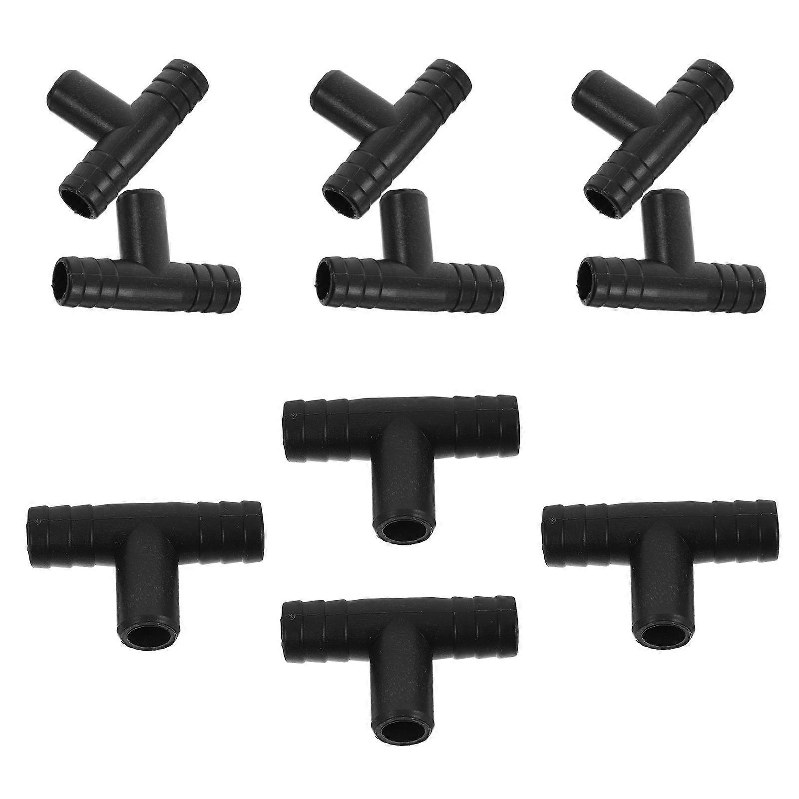 Multi-Functional T-Shaped Water Hose Splitter 50Pcs Perfect For Desk Waterfall Ornaments DIY Fountain Home Decor Easy Installation