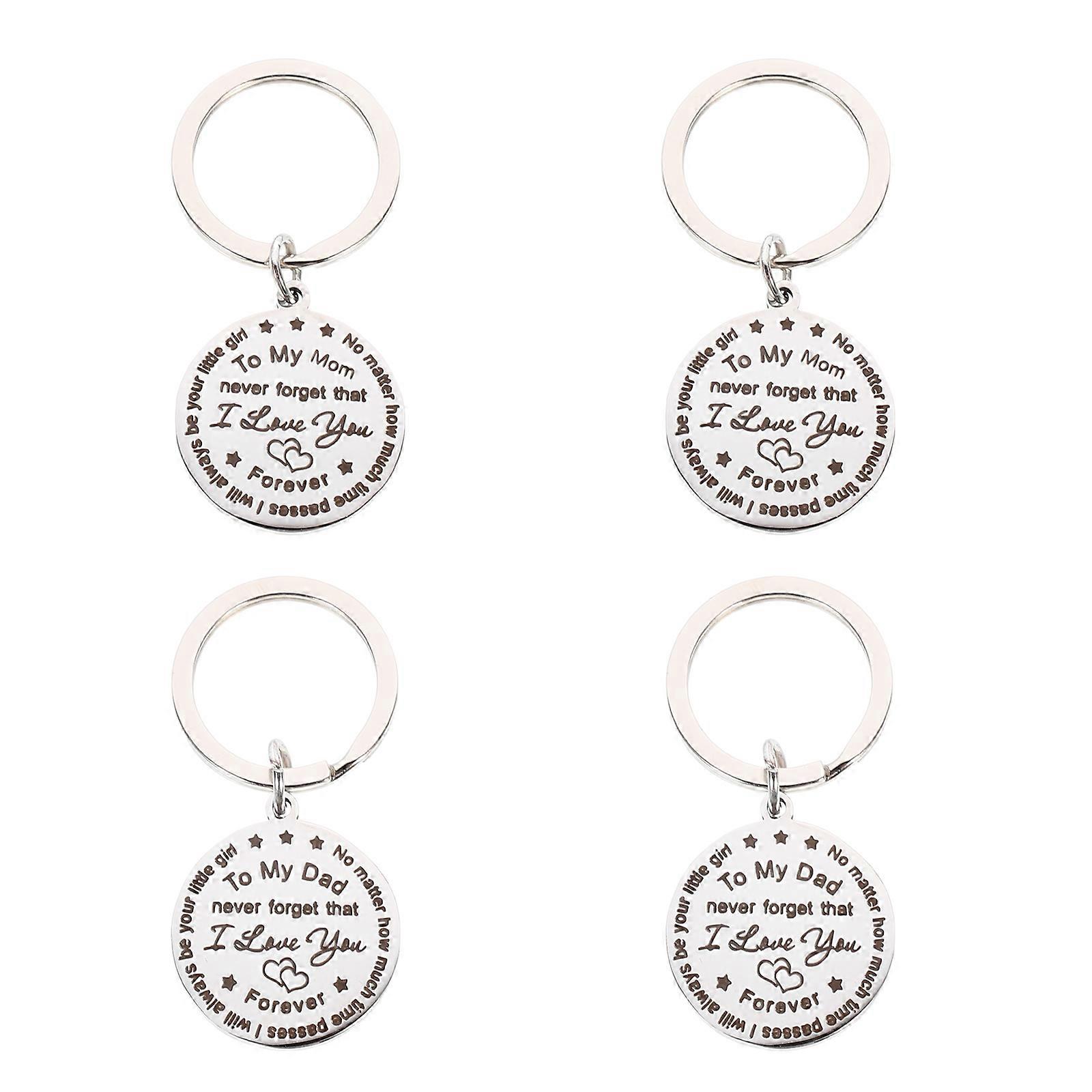 Festival Keychain Father's Day Keychain for Home 12Pcs Decoration