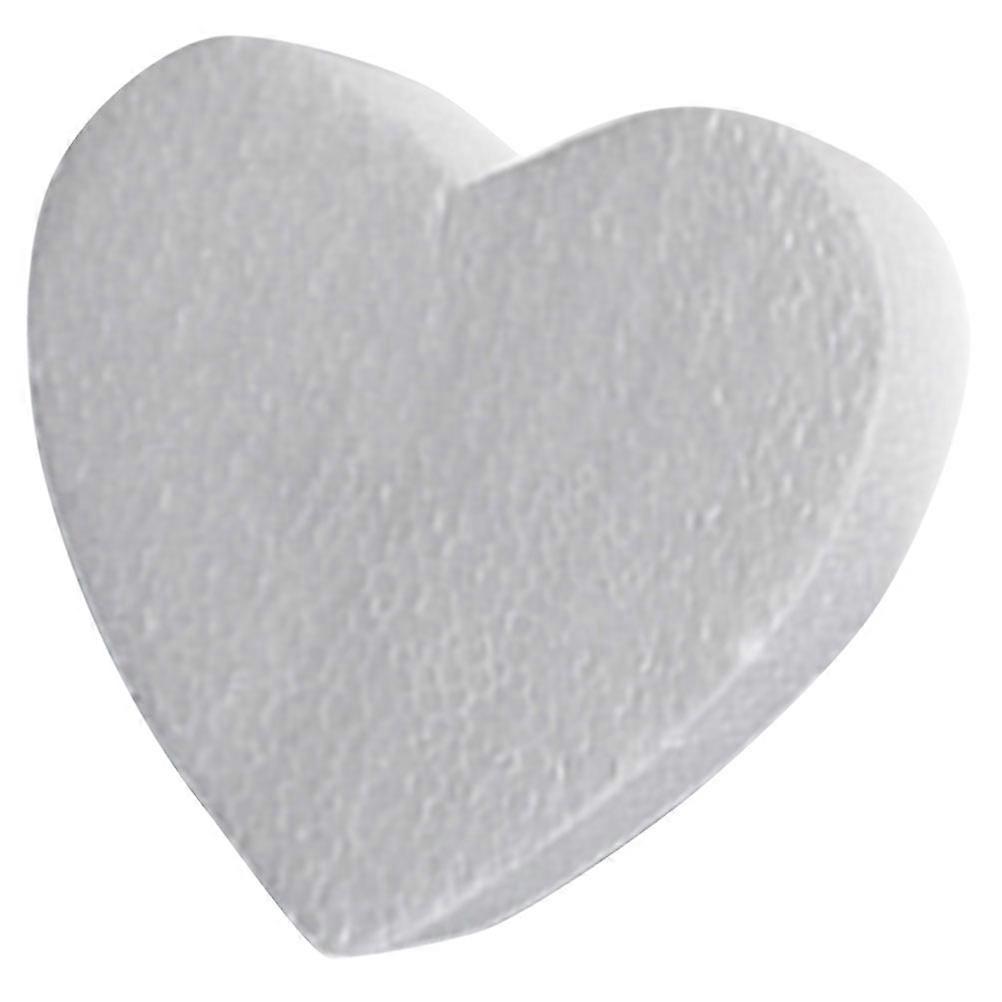 Foams Cake Model Heart Cake for Decorating Skills 5Pcs White Baking Tool